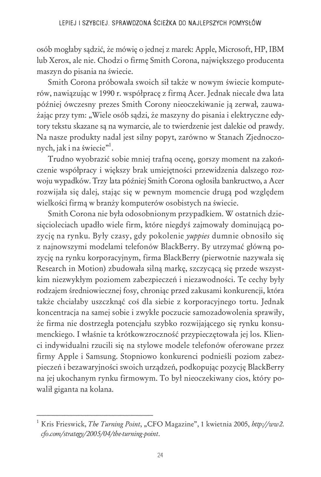 Fragment „Lepiej i szybciej. Sprawdzona ścieżka do najlepszych pomysłów” — strona 6 z 30