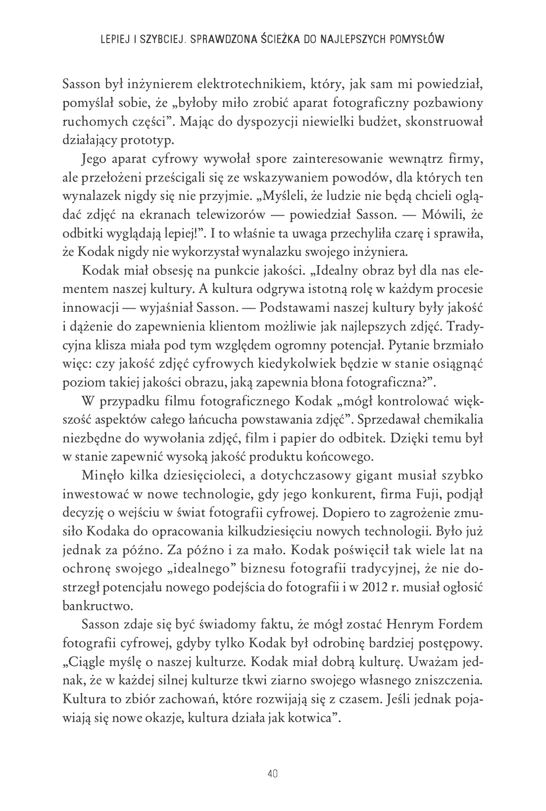 Fragment „Lepiej i szybciej. Sprawdzona ścieżka do najlepszych pomysłów” — strona 22 z 30