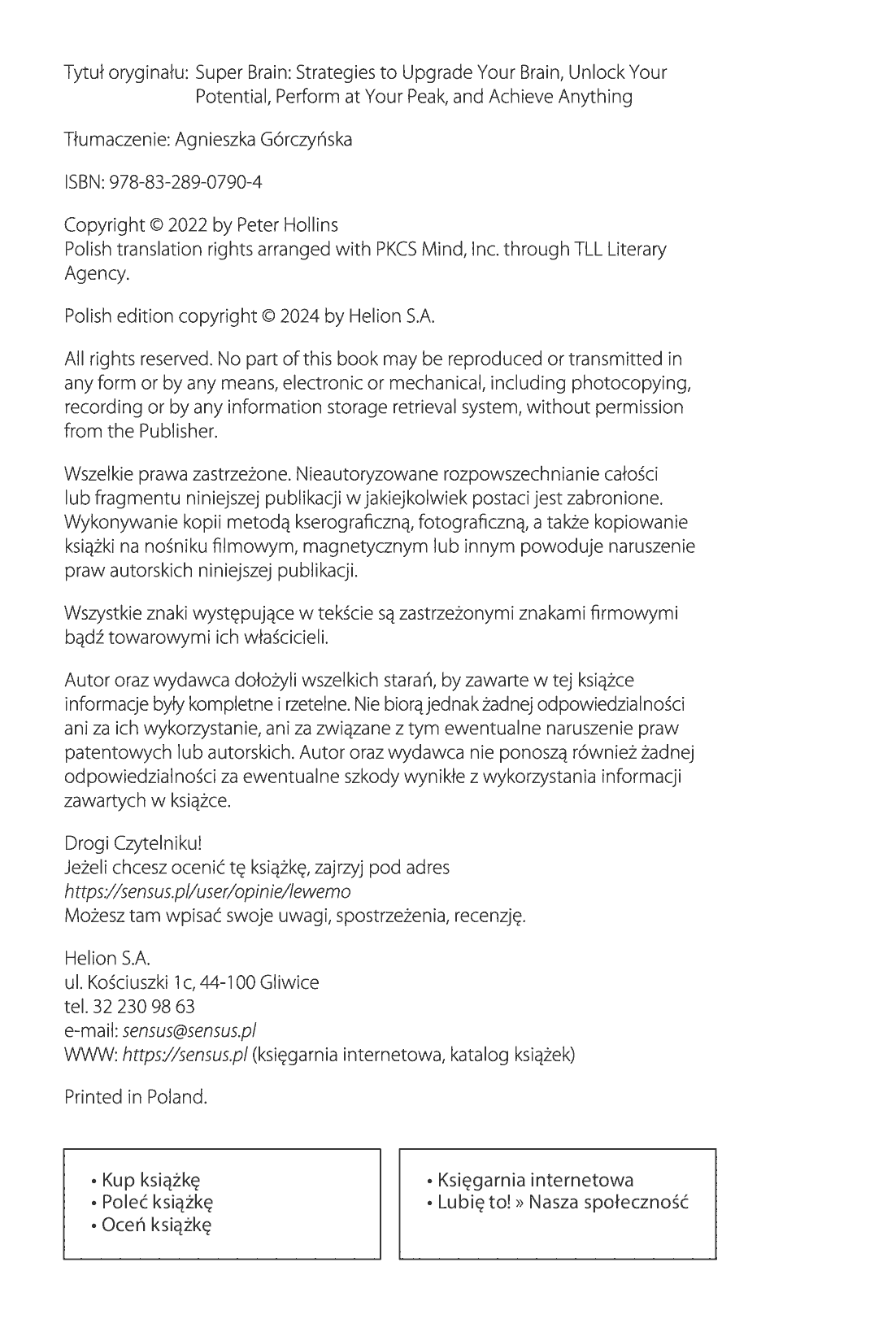 Fragment „Lepsza wersja mózgu. Sekret osiągania pełnego potencjału i realizacji najtrudniejszych celów” — strona 2 z 30