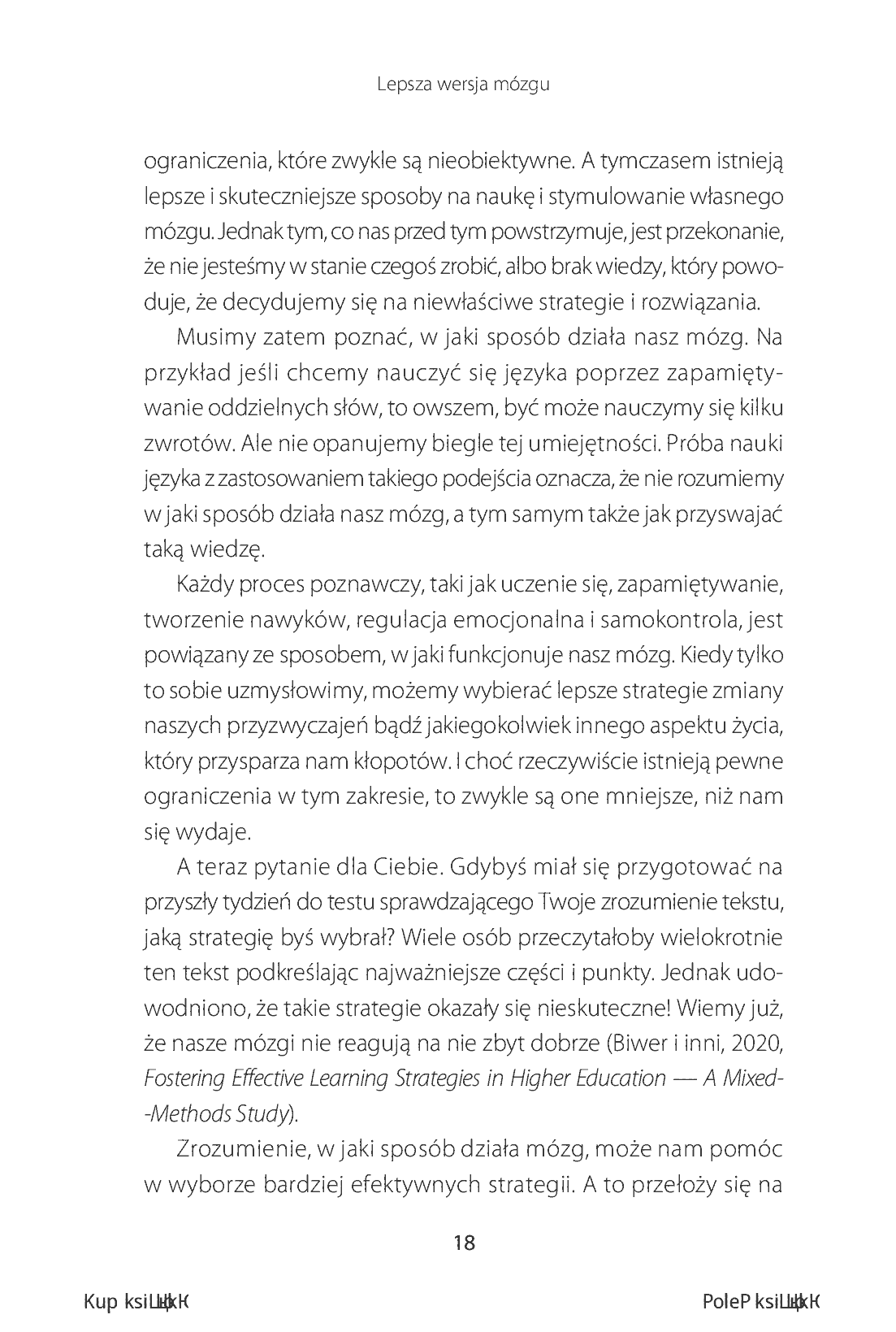 Fragment „Lepsza wersja mózgu. Sekret osiągania pełnego potencjału i realizacji najtrudniejszych celów” — strona 18 z 30