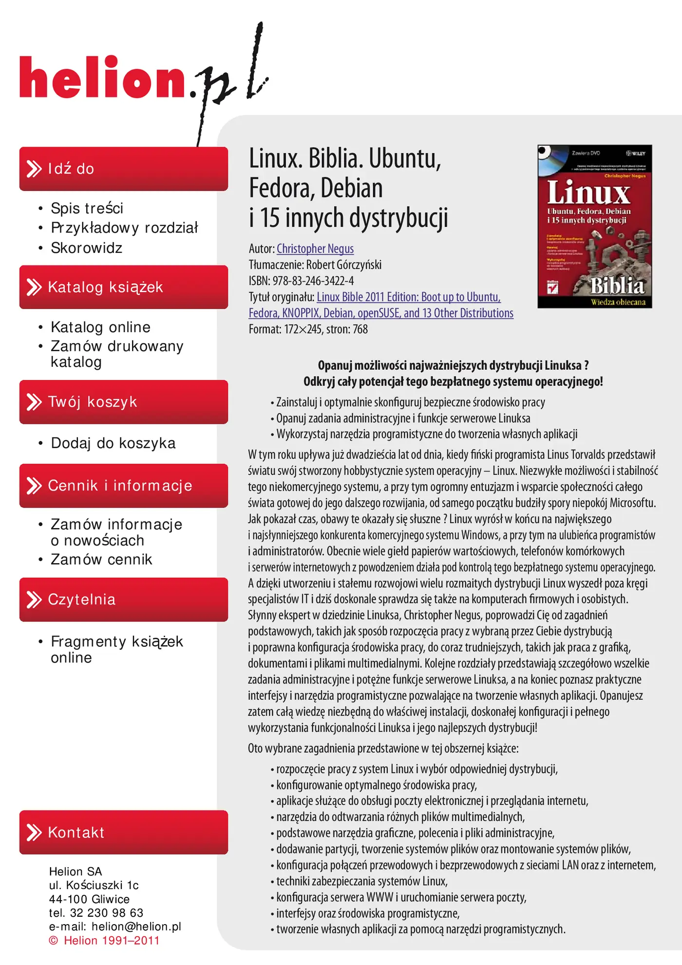 Fragment „Linux. Biblia. Ubuntu, Fedora, Debian i 15 innych dystrybucji” — strona 2 z 30
