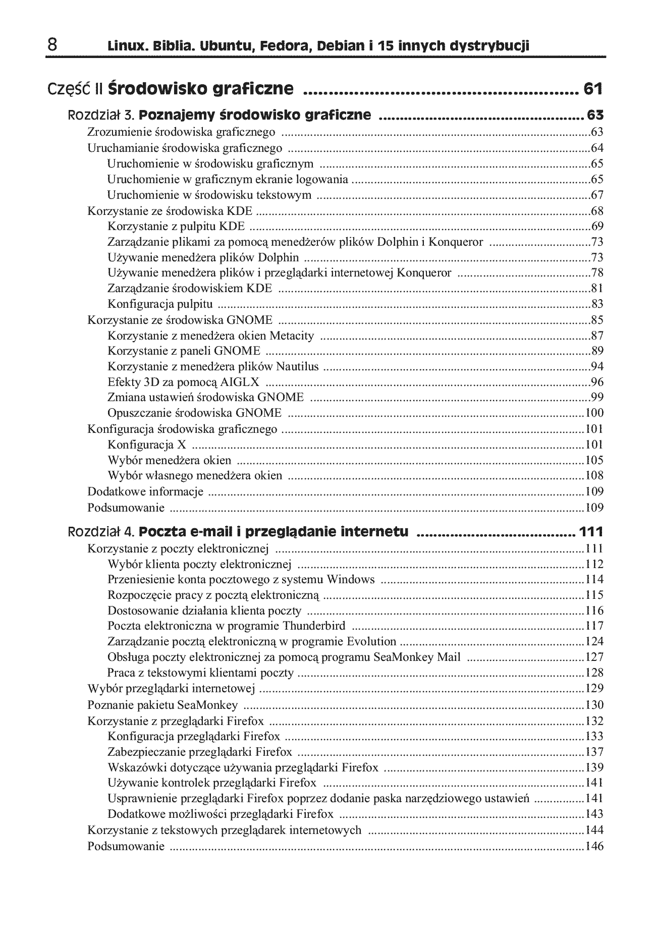 Fragment „Linux. Biblia. Ubuntu, Fedora, Debian i 15 innych dystrybucji” — strona 4 z 30