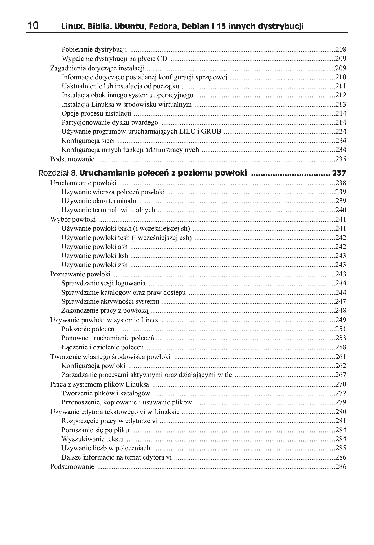 Fragment „Linux. Biblia. Ubuntu, Fedora, Debian i 15 innych dystrybucji” — strona 6 z 30