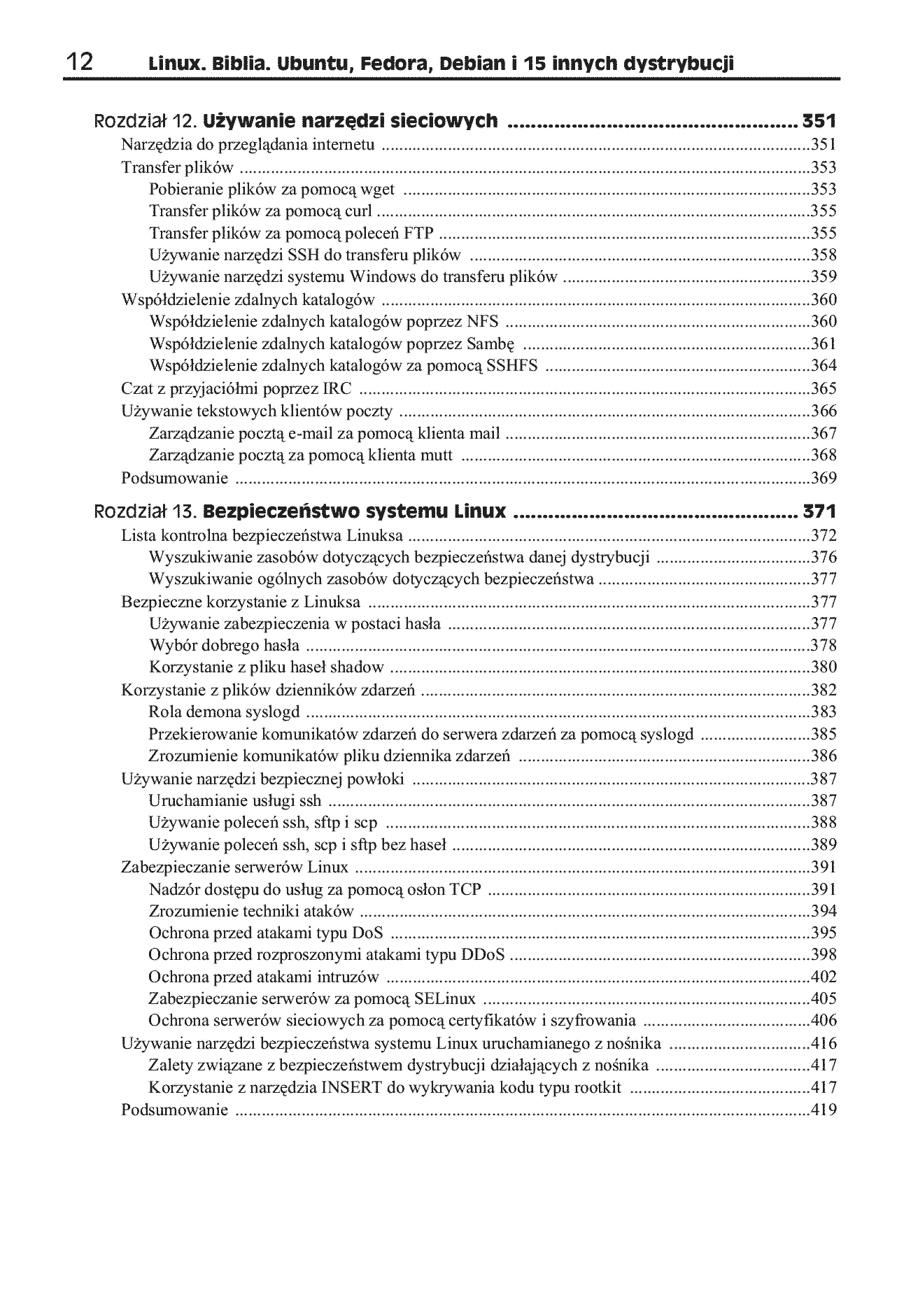 Fragment „Linux. Biblia. Ubuntu, Fedora, Debian i 15 innych dystrybucji” — strona 8 z 30