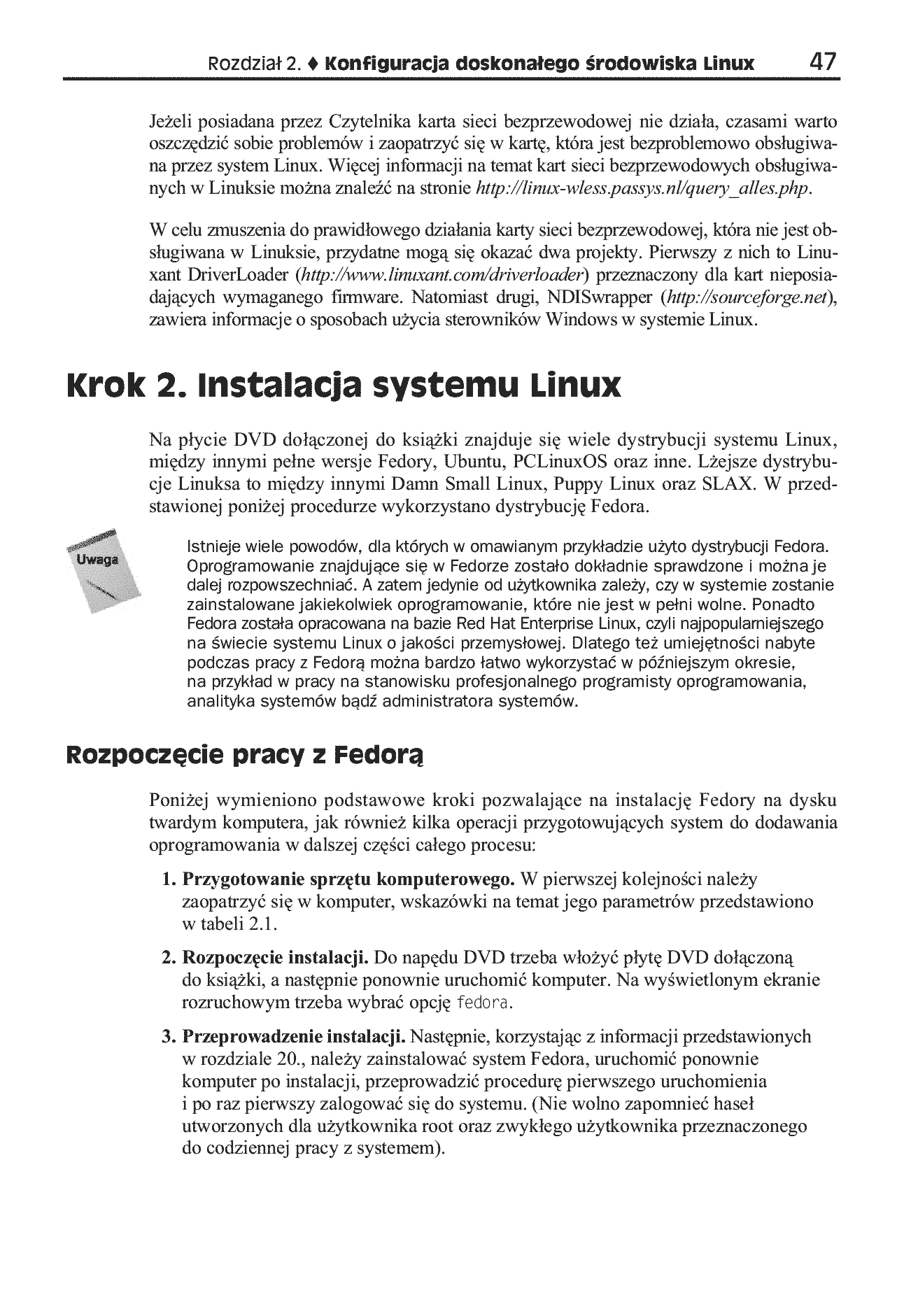 Fragment „Linux. Biblia. Ubuntu, Fedora, Debian i 15 innych dystrybucji” — strona 18 z 30