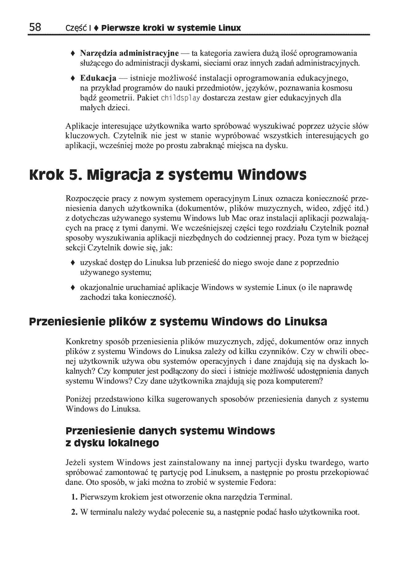 Fragment „Linux. Biblia. Ubuntu, Fedora, Debian i 15 innych dystrybucji” — strona 29 z 30