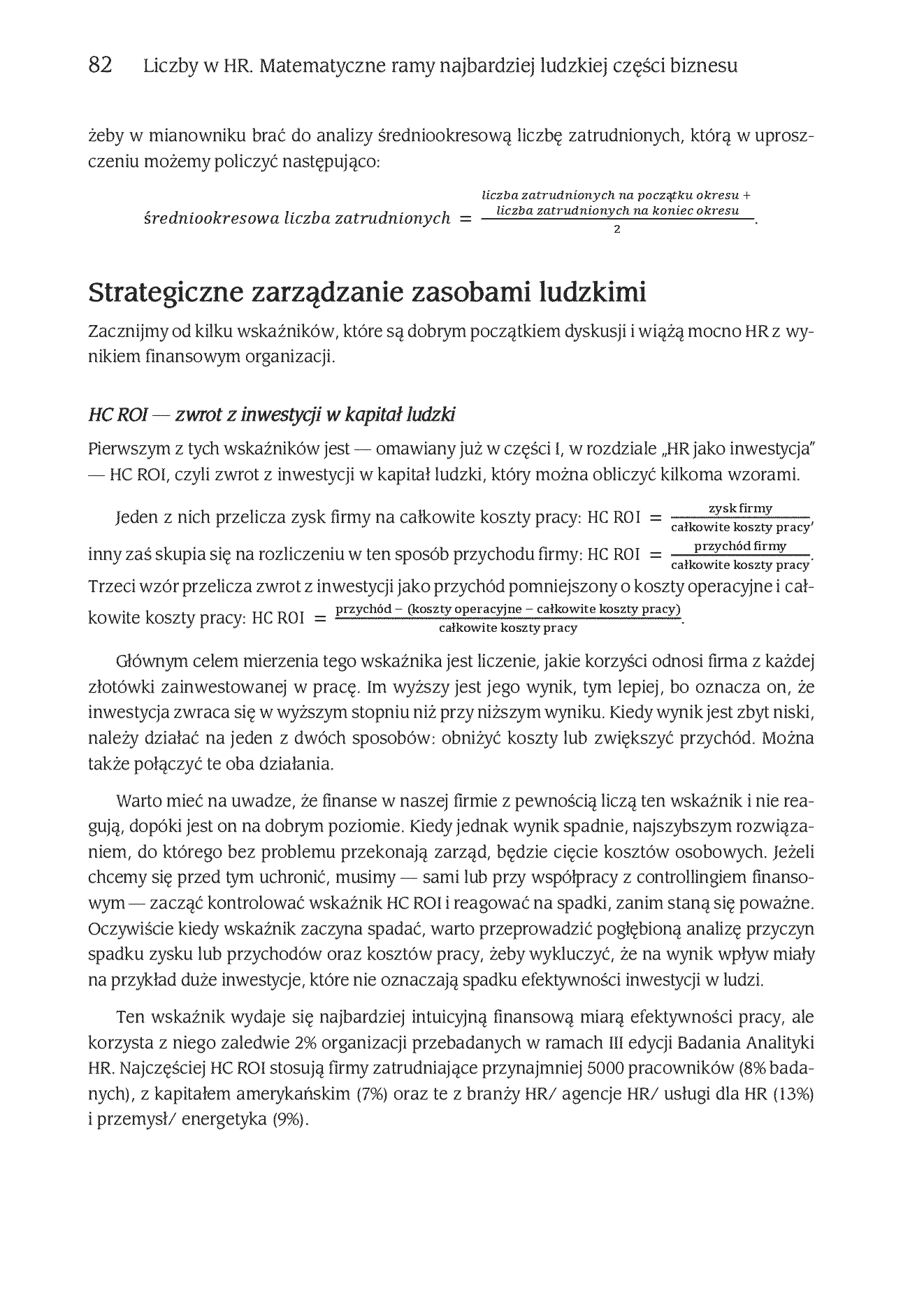 Fragment „Liczby w HR. Matematyczne ramy najbardziej ludzkiej części biznesu” — strona 8 z 28