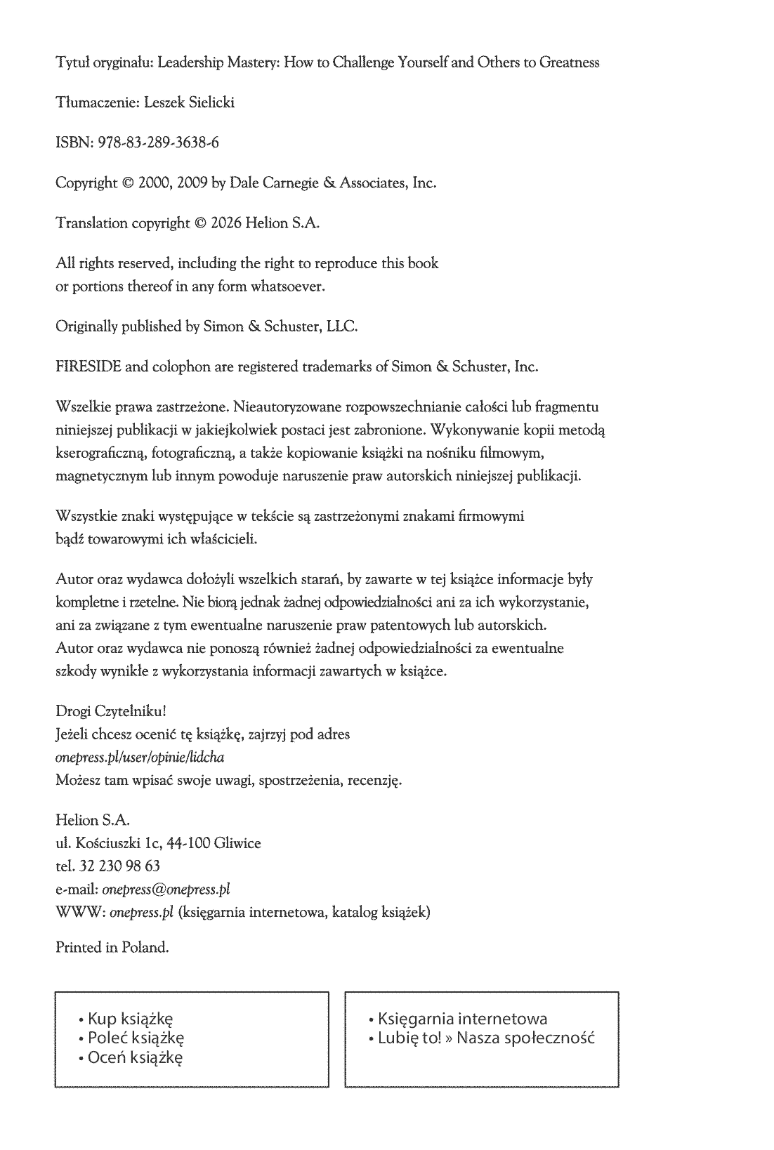 Fragment „Lider z charakterem. Sztuka motywowania do sukcesu” — strona 2 z 20