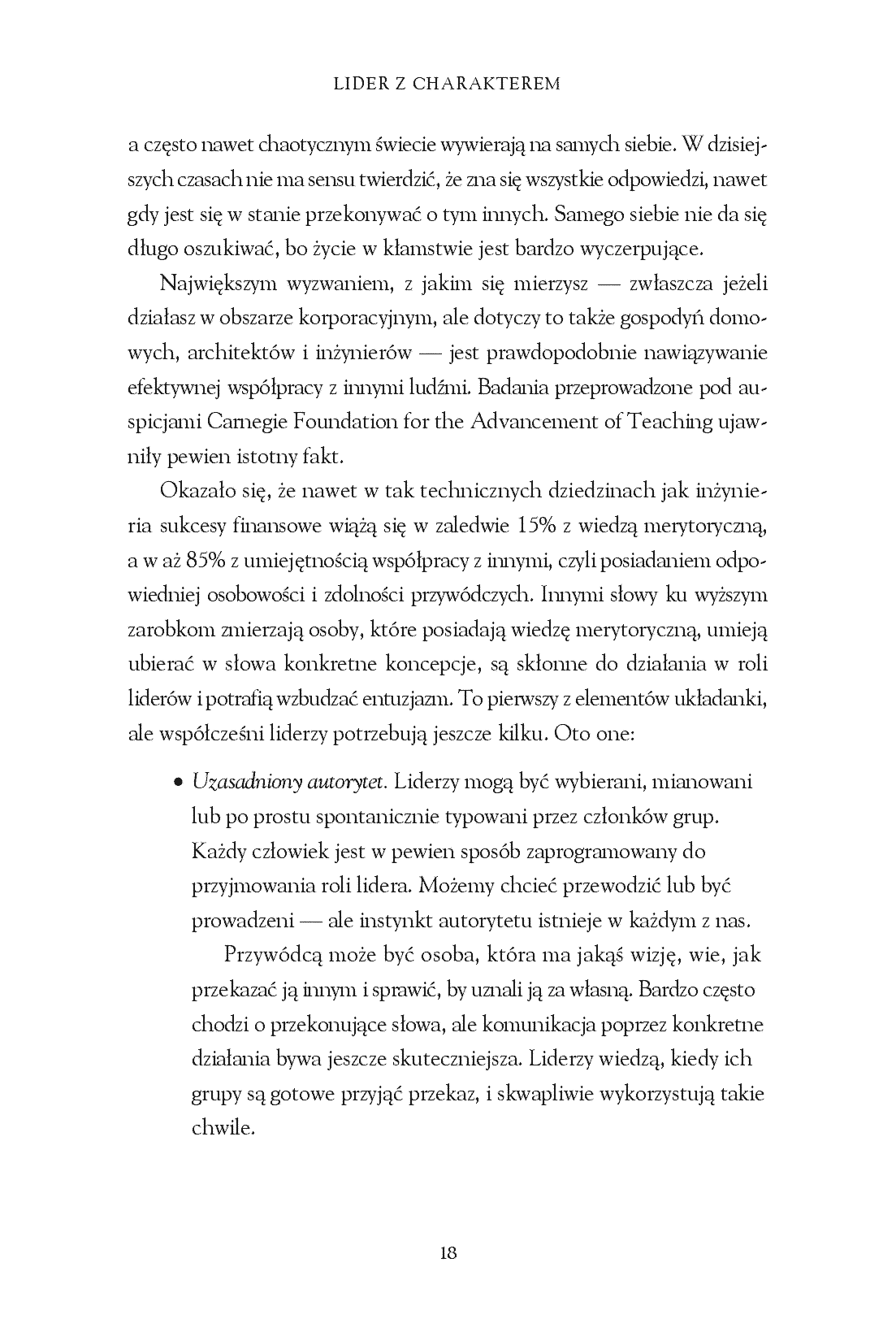 Fragment „Lider z charakterem. Sztuka motywowania do sukcesu” — strona 14 z 20