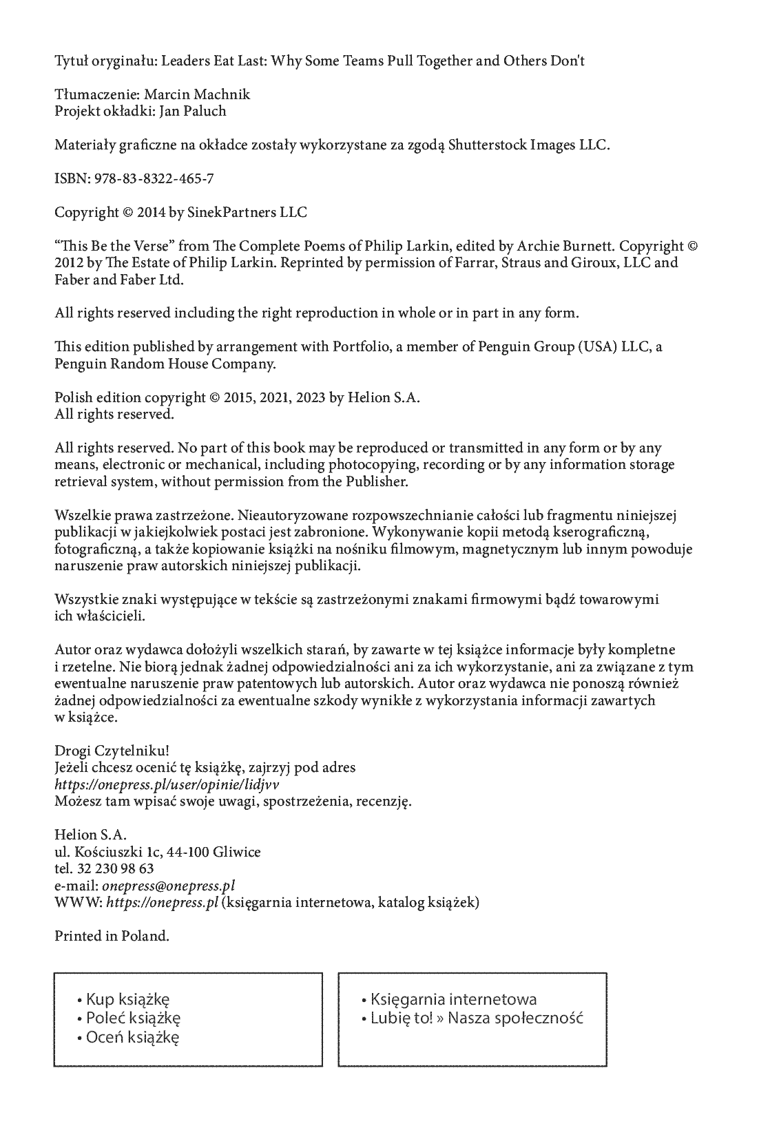Fragment „Liderzy jedzą na końcu. Dlaczego niektóre zespoły potrafią świetnie współpracować, a inne nie” — strona 2 z 12