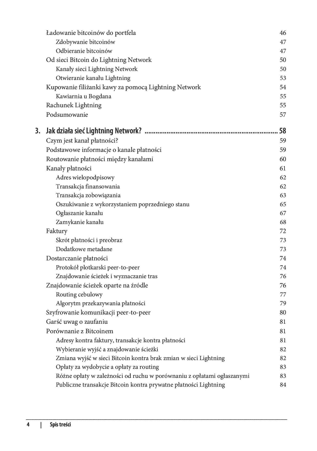 Fragment „Lightning Network dla praktyków. Protokół drugiej warstwy i jego wykorzystanie do obsługi płatności bitcoinami” — strona 4 z 30