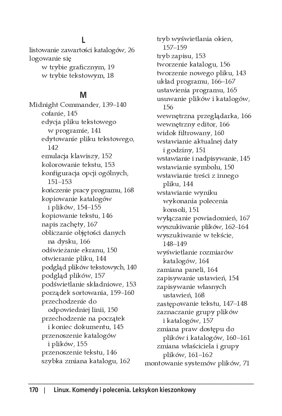 Fragment „Linux. Komendy i polecenia. Wydanie IV rozszerzone” — strona 18 z 24