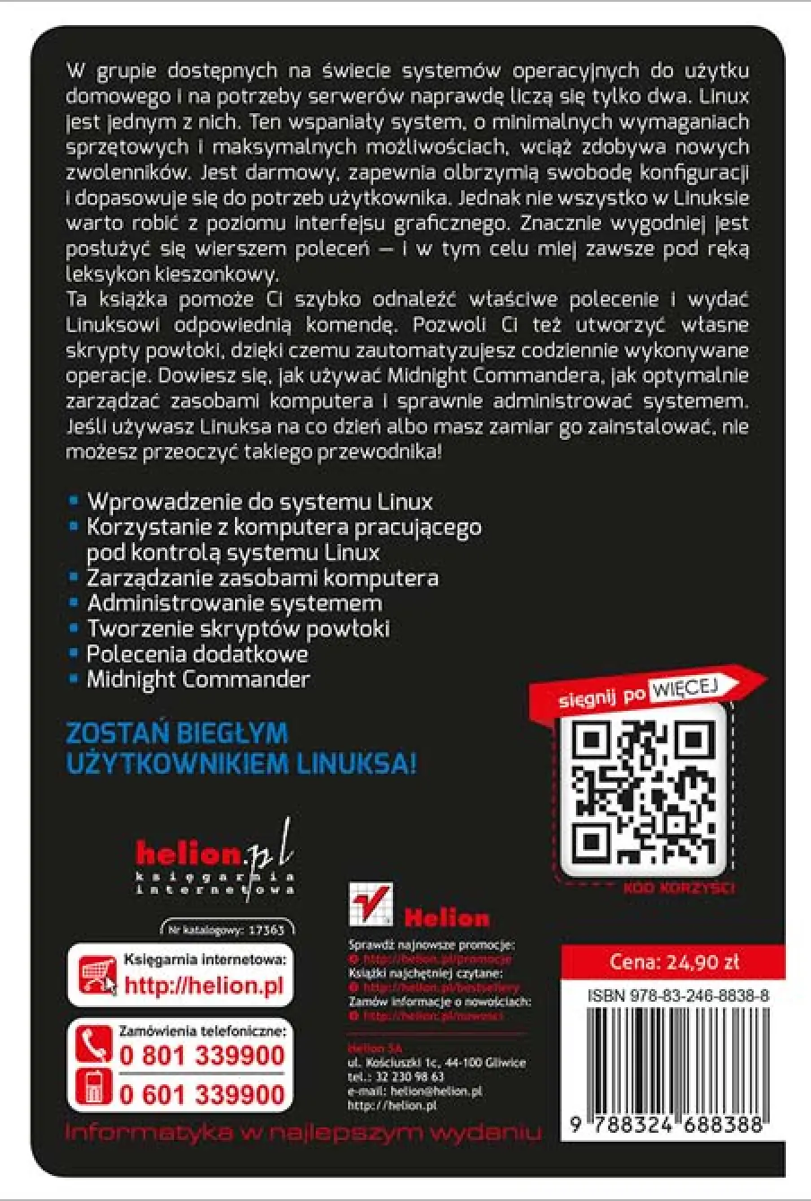 Fragment „Linux. Komendy i polecenia. Wydanie IV rozszerzone” — strona 24 z 24