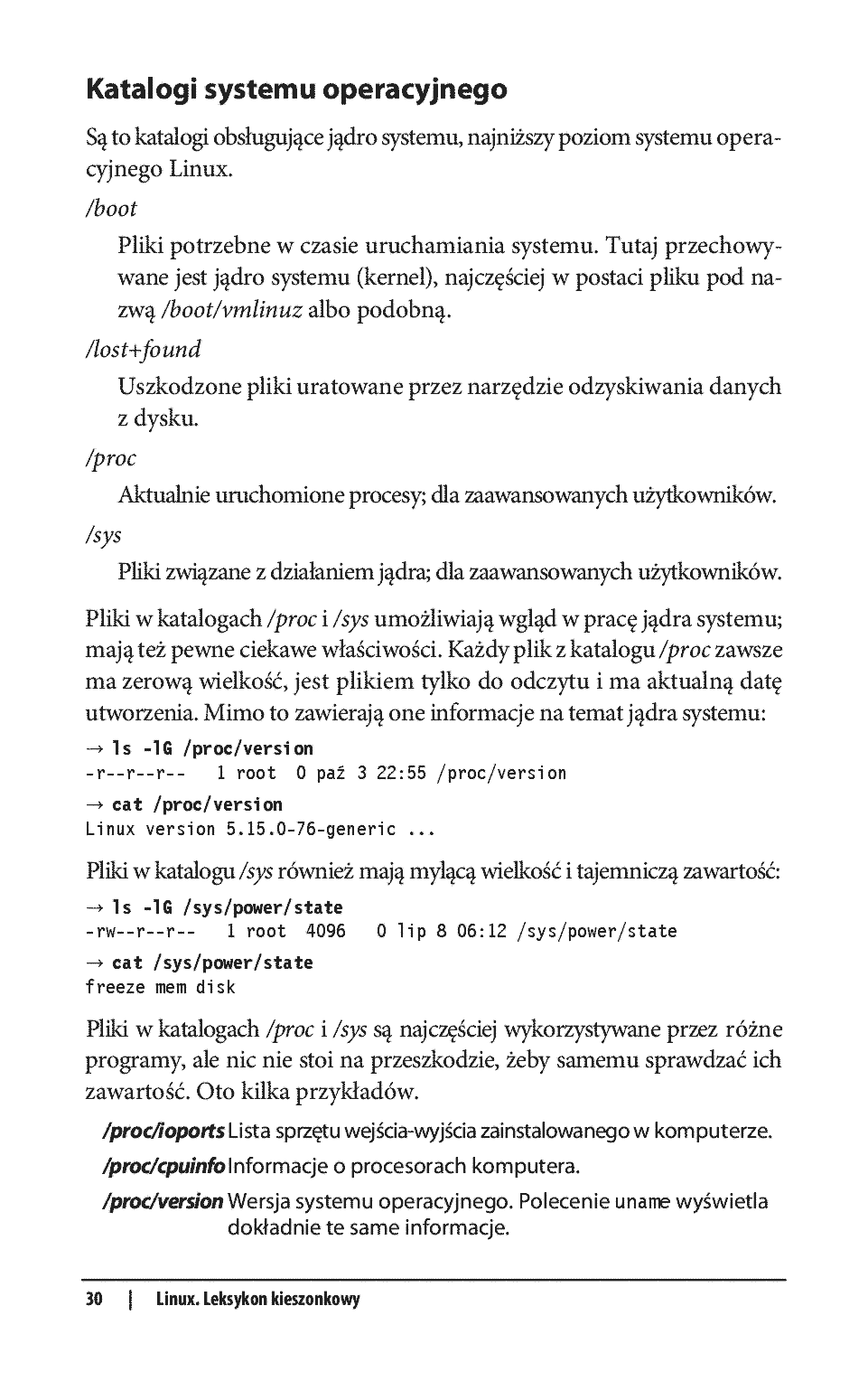 Fragment „Linux. Leksykon kieszonkowy. Wydanie IV” — strona 20 z 24