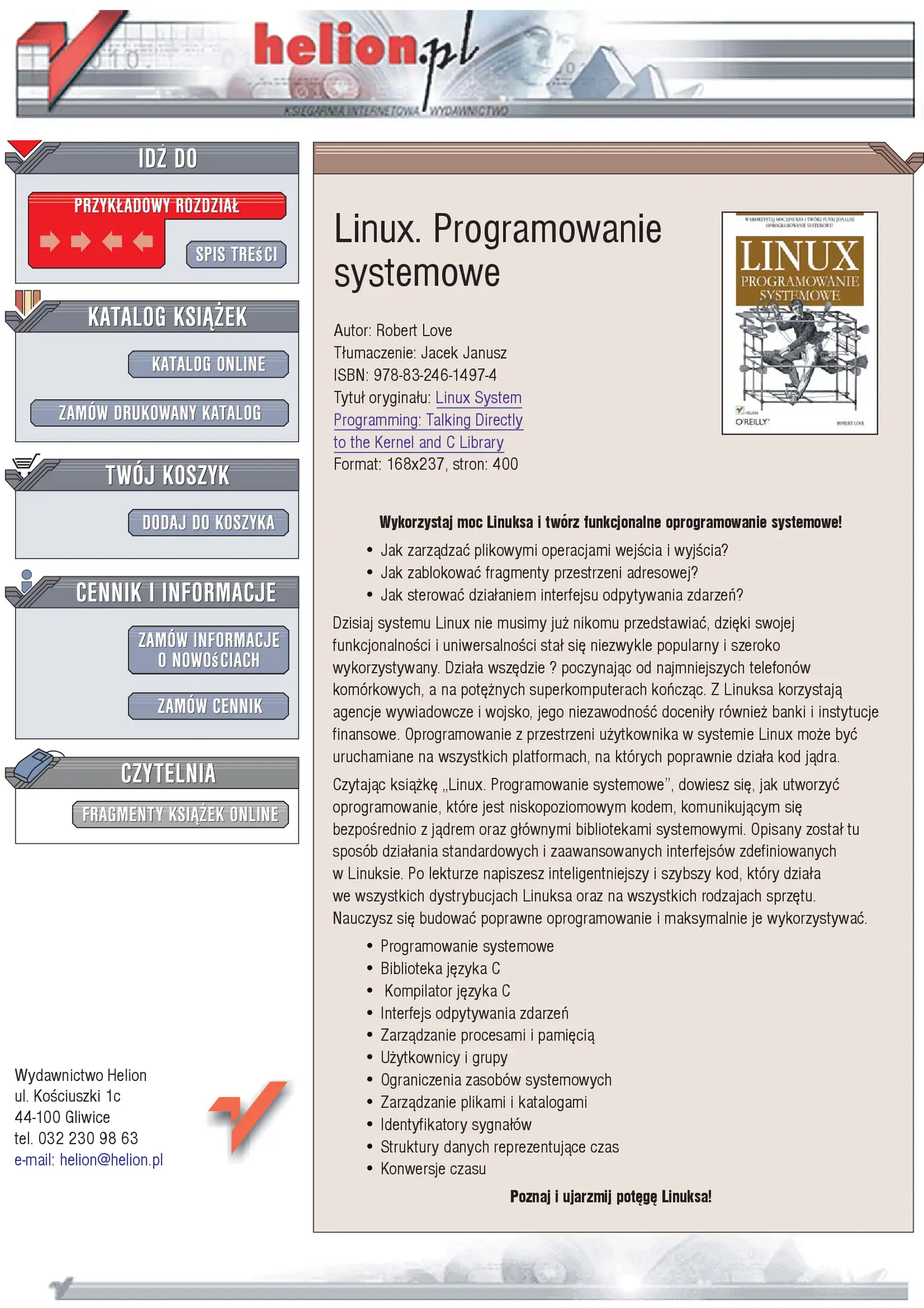 Fragment „Linux. Programowanie systemowe” — strona 1 z 30