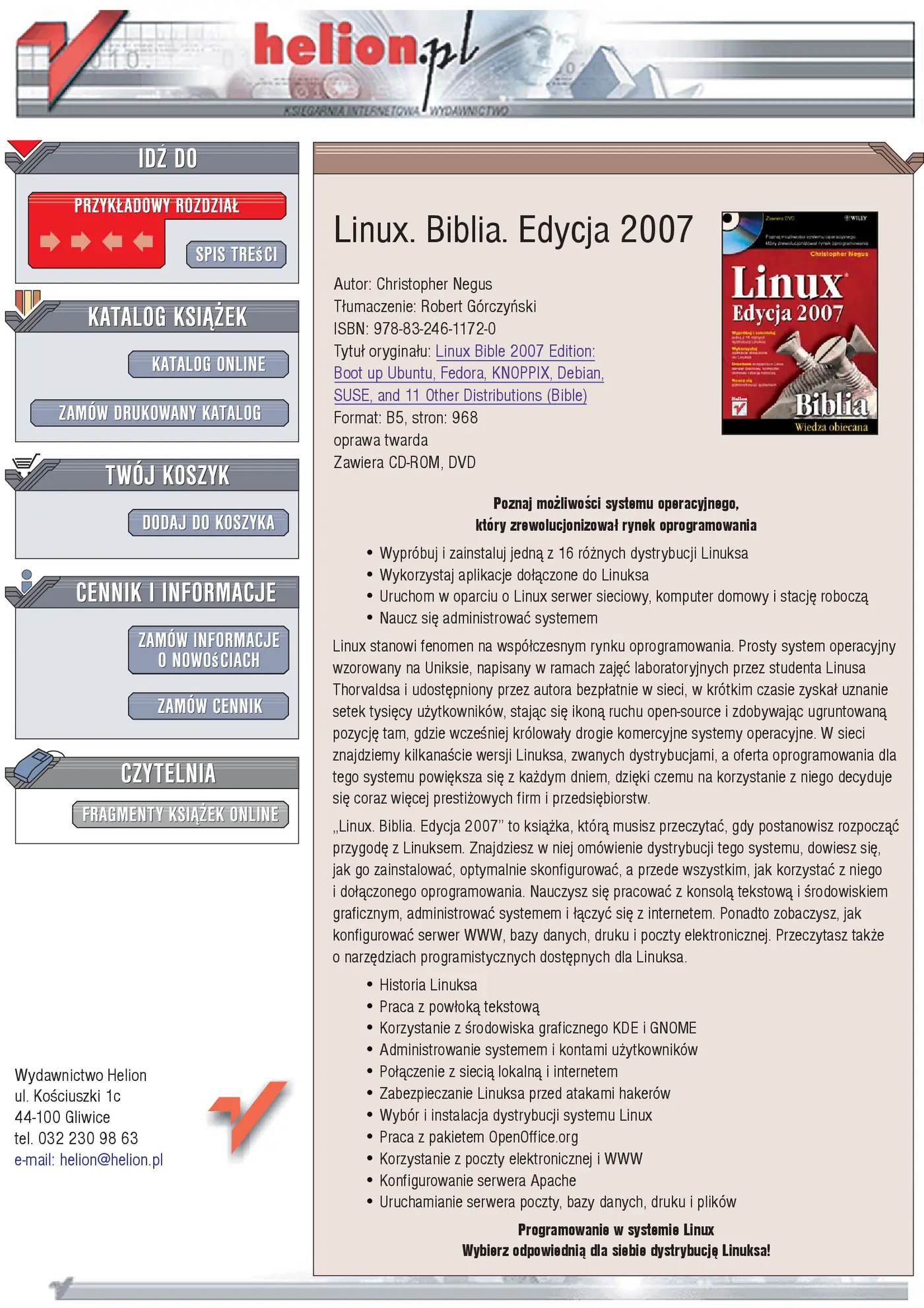 Fragment „Linux. Biblia. Edycja 2007” — strona 1 z 30