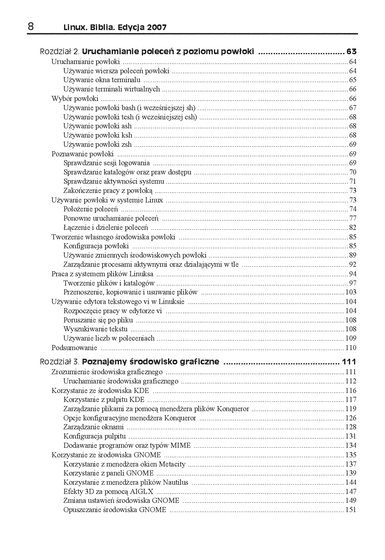 Fragment „Linux. Biblia. Edycja 2007” — strona 3 z 30