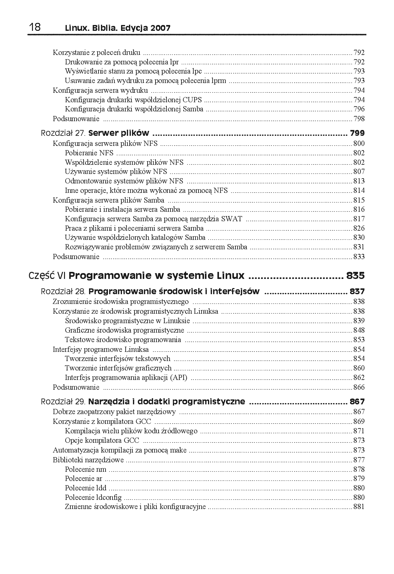 Fragment „Linux. Biblia. Edycja 2007” — strona 13 z 30