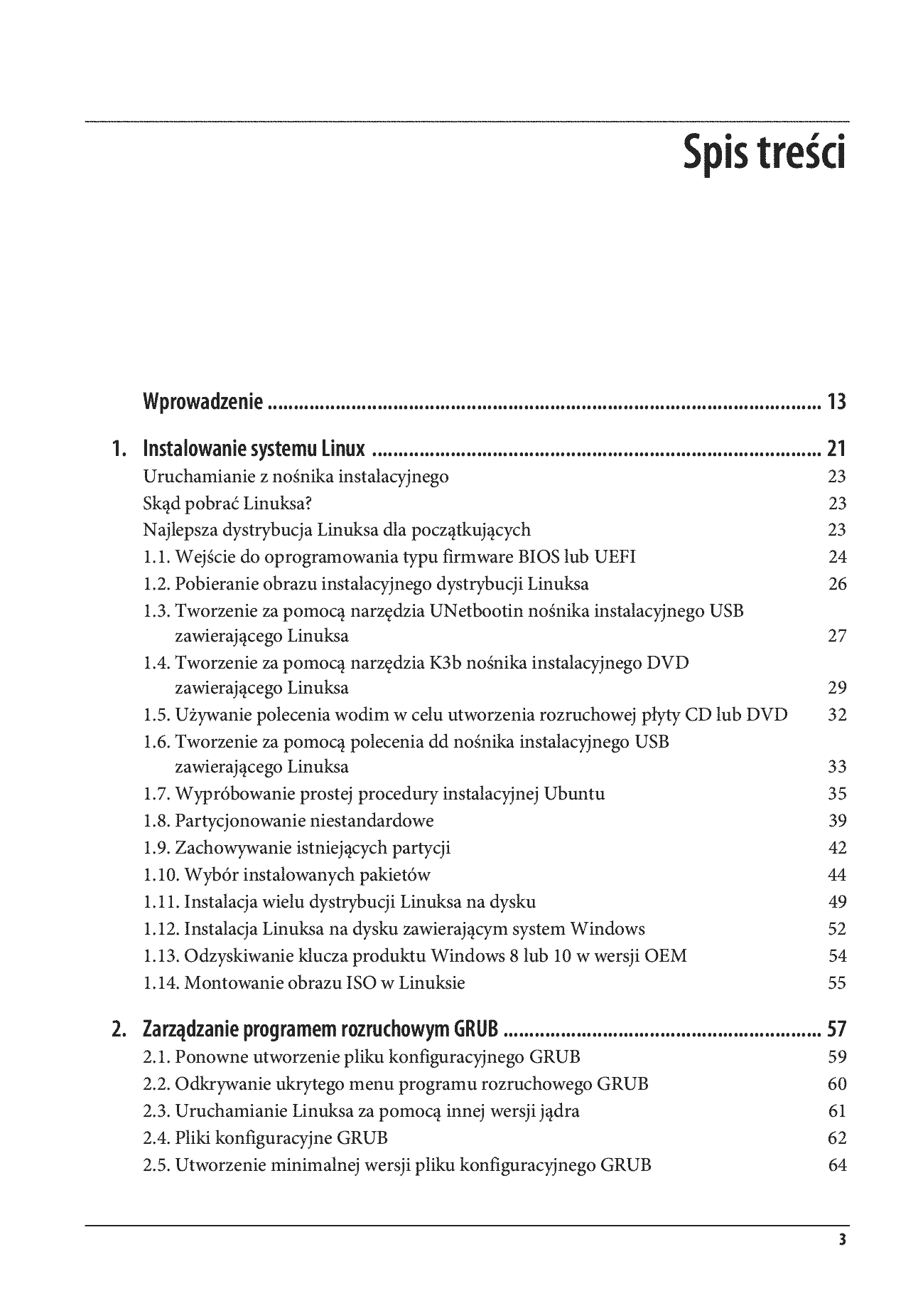 Fragment „Linux. Receptury. Najważniejsze umiejętności użytkownika i administratora. Wydanie II” — strona 3 z 30