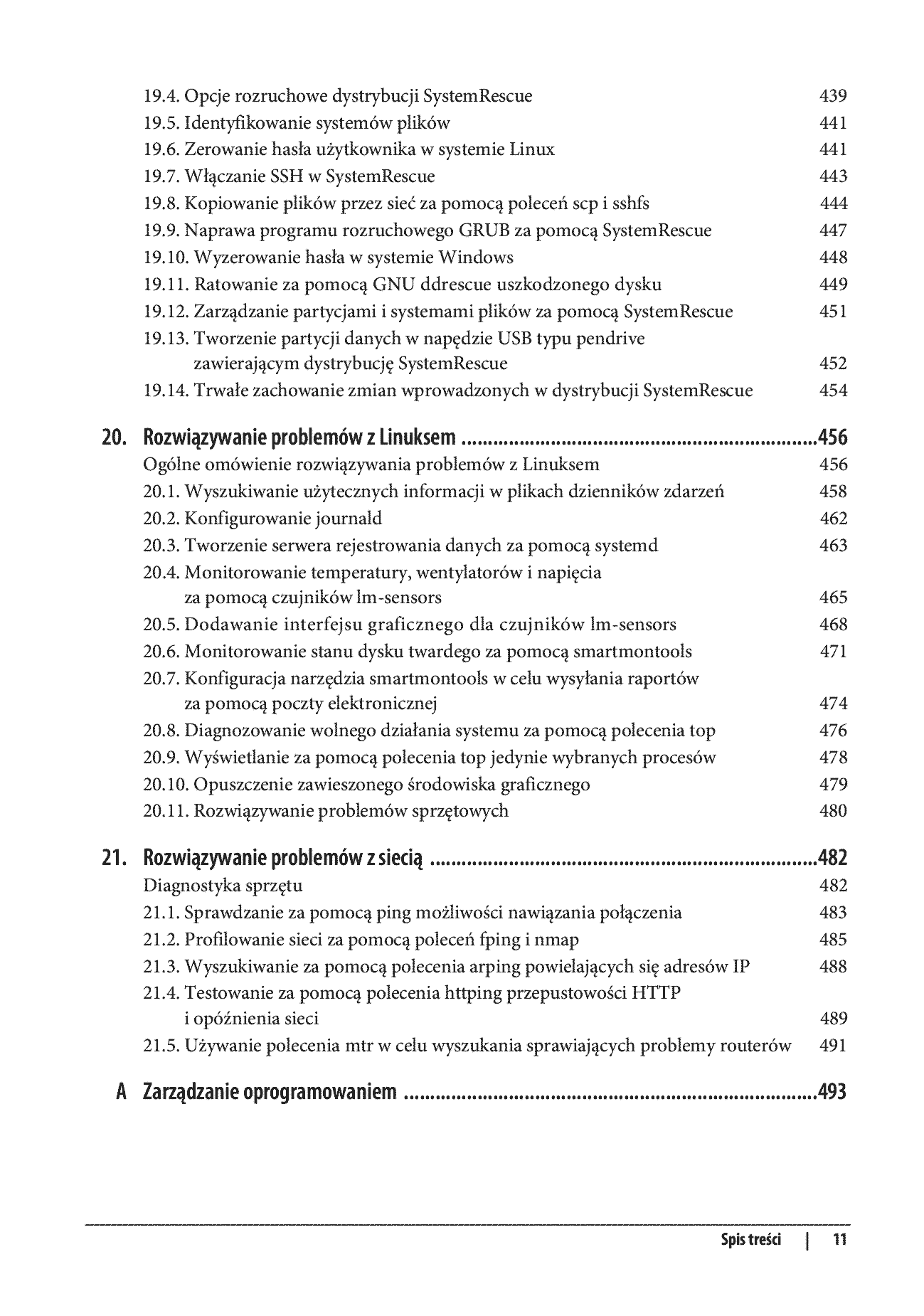 Fragment „Linux. Receptury. Najważniejsze umiejętności użytkownika i administratora. Wydanie II” — strona 11 z 30