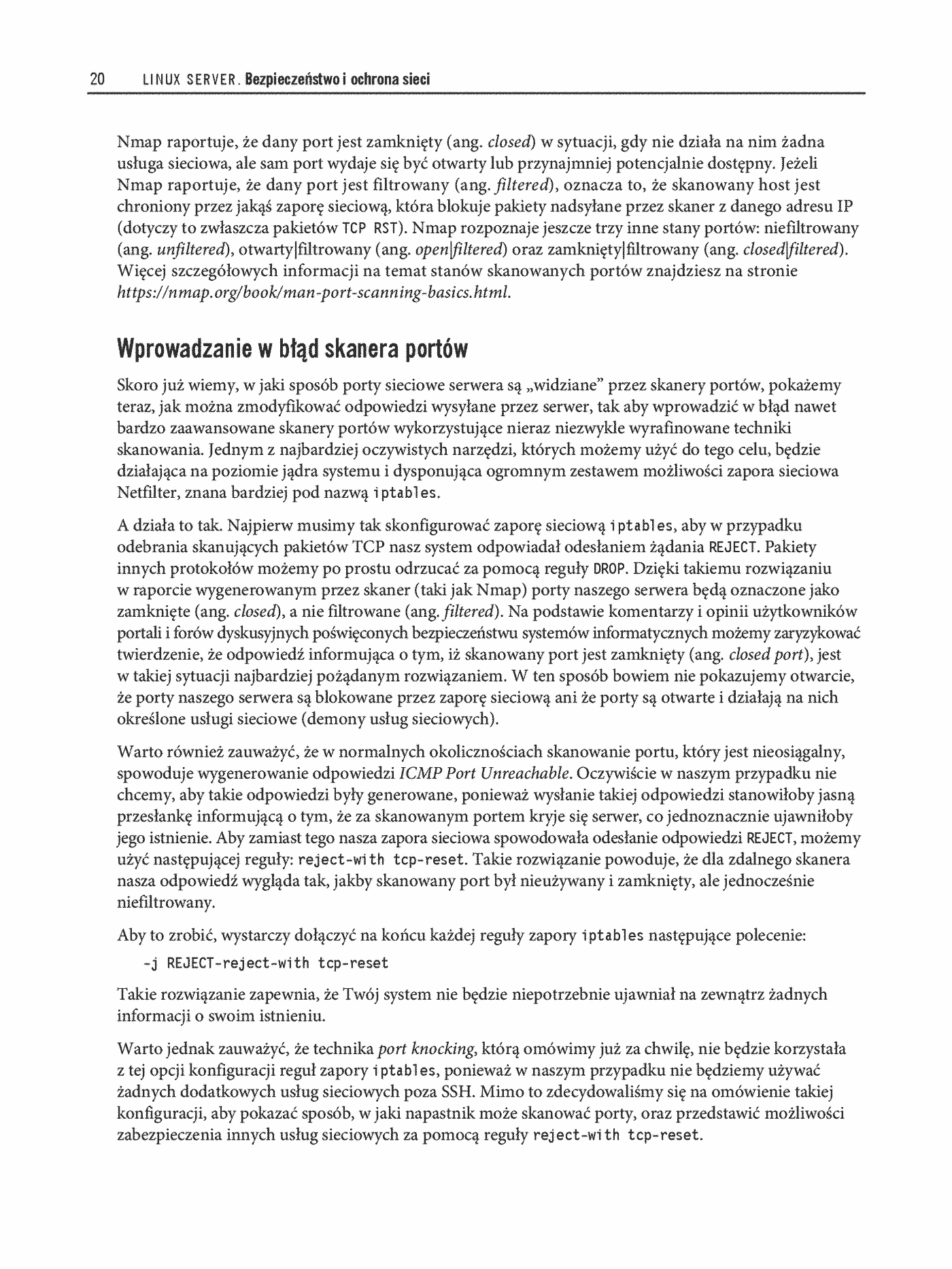 Fragment „Linux Server. Bezpieczeństwo i ochrona sieci” — strona 8 z 24