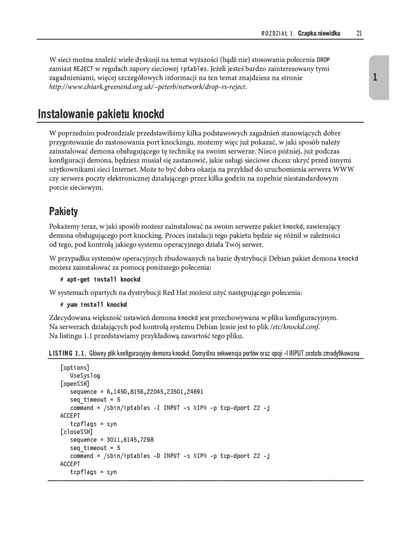 Fragment „Linux Server. Bezpieczeństwo i ochrona sieci” — strona 9 z 24