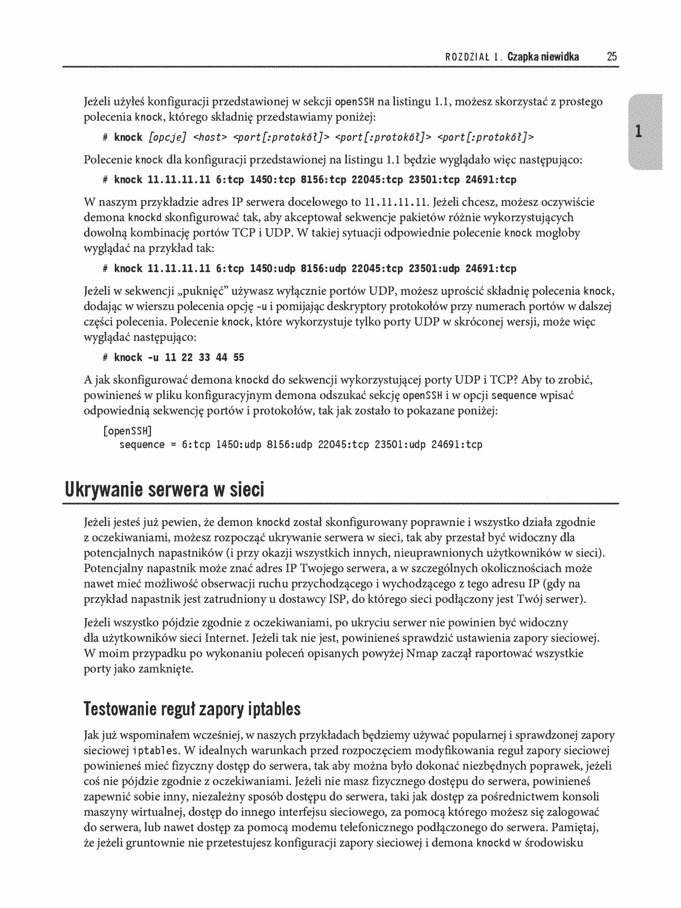 Fragment „Linux Server. Bezpieczeństwo i ochrona sieci” — strona 13 z 24