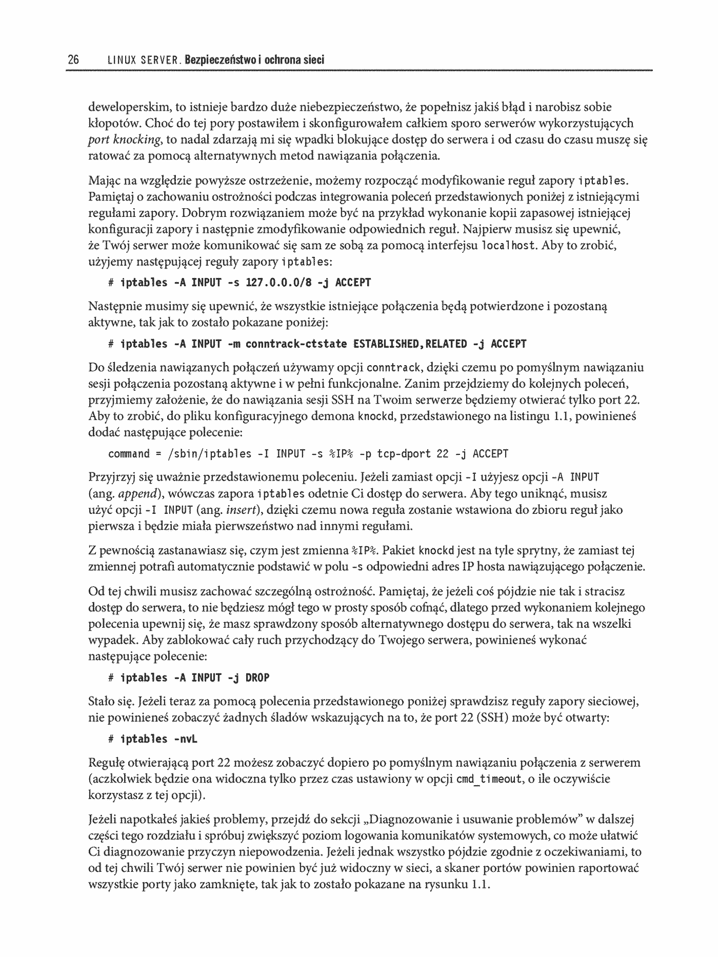 Fragment „Linux Server. Bezpieczeństwo i ochrona sieci” — strona 14 z 24