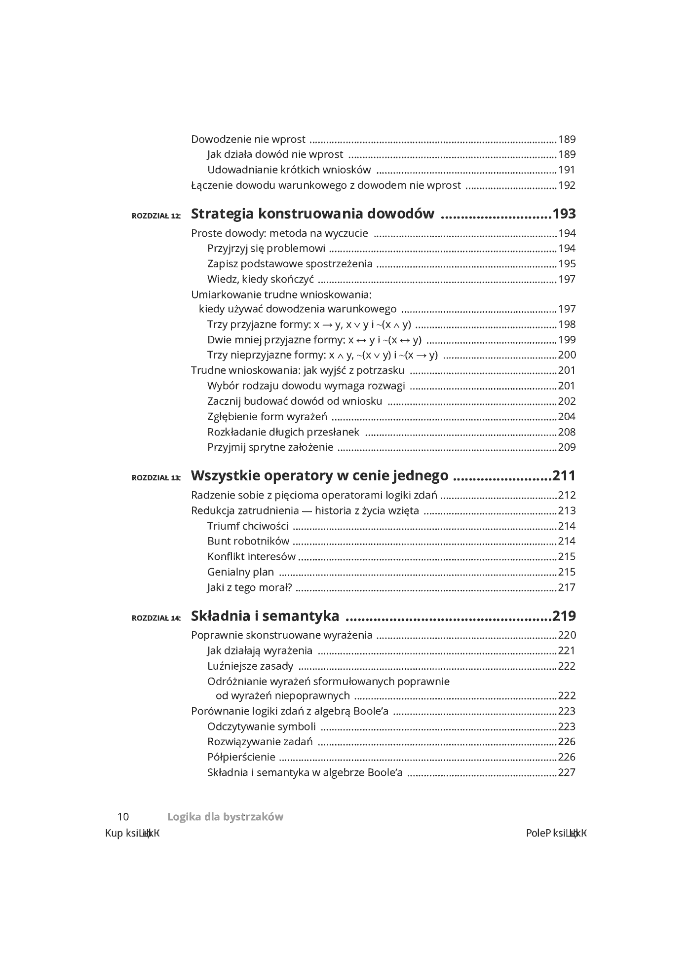 Fragment „Logika dla bystrzaków” — strona 8 z 30