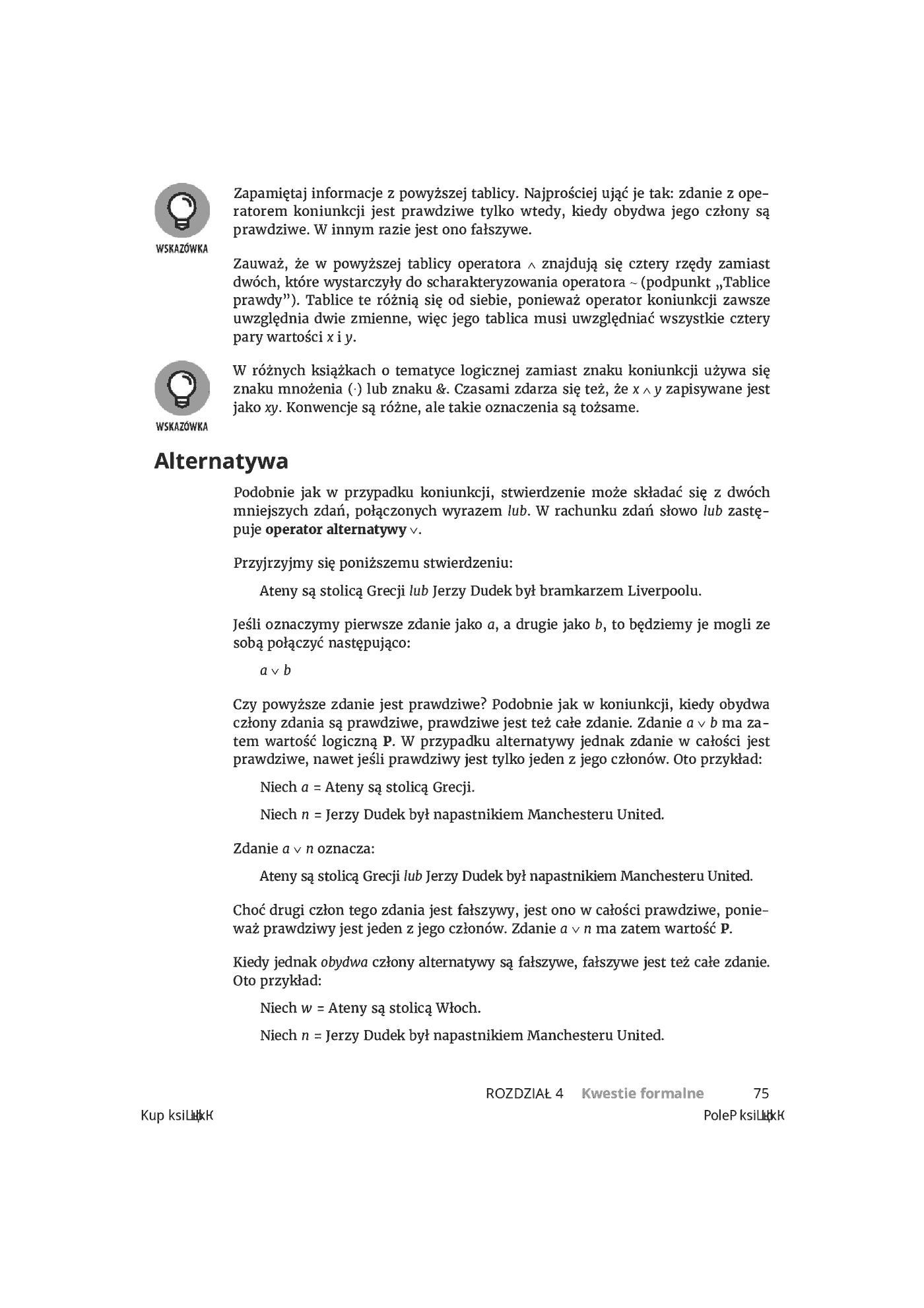 Fragment „Logika dla bystrzaków” — strona 19 z 30