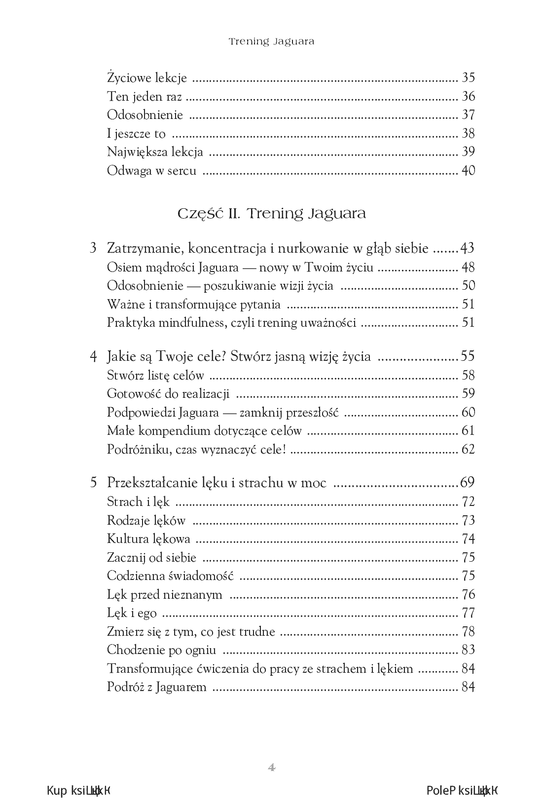 Fragment „Trening Jaguara. Obudź w sobie pewność siebie i osiągaj zamierzone cele. Wydanie II rozszerzone” — strona 4 z 26