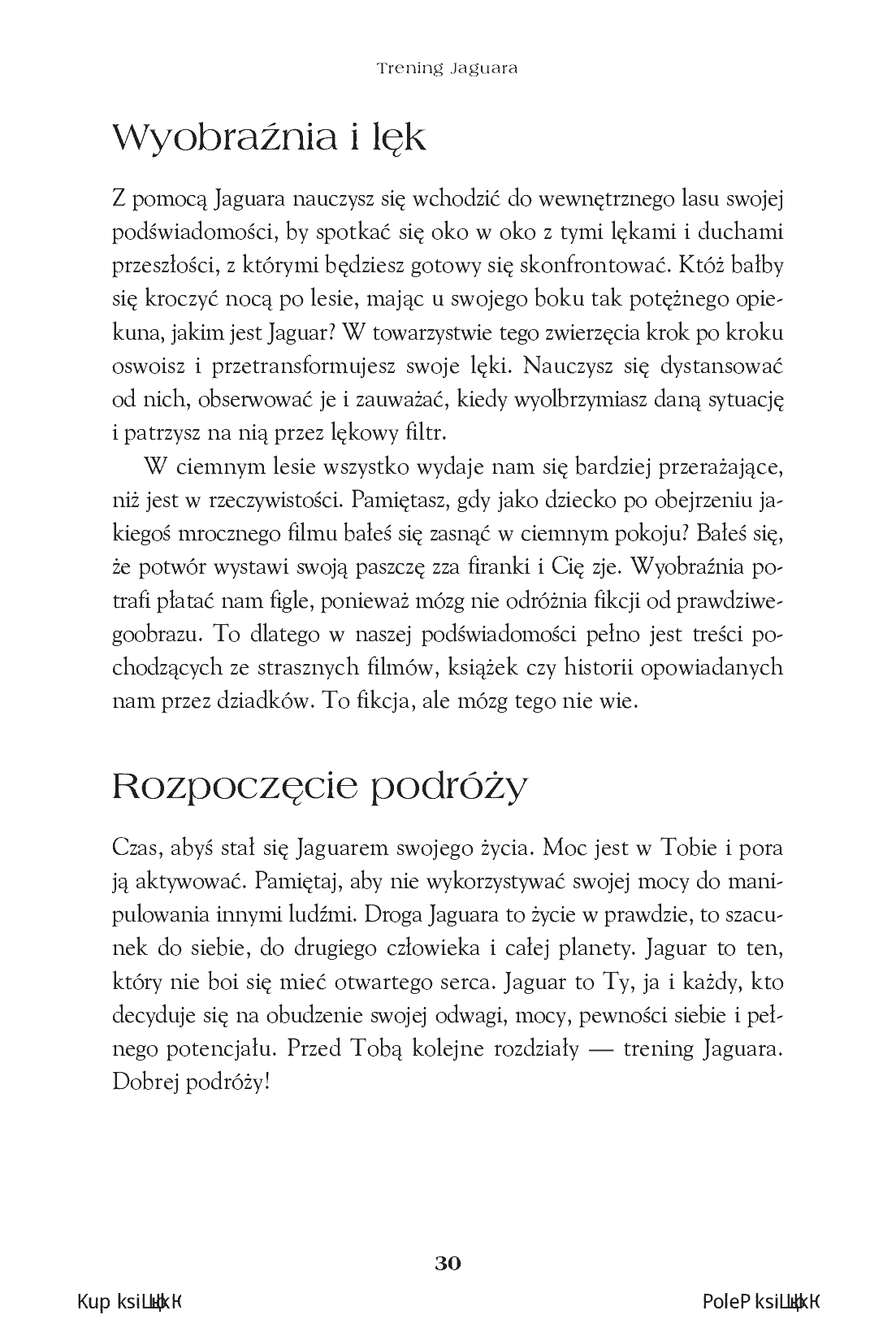 Fragment „Trening Jaguara. Obudź w sobie pewność siebie i osiągaj zamierzone cele. Wydanie II rozszerzone” — strona 14 z 26