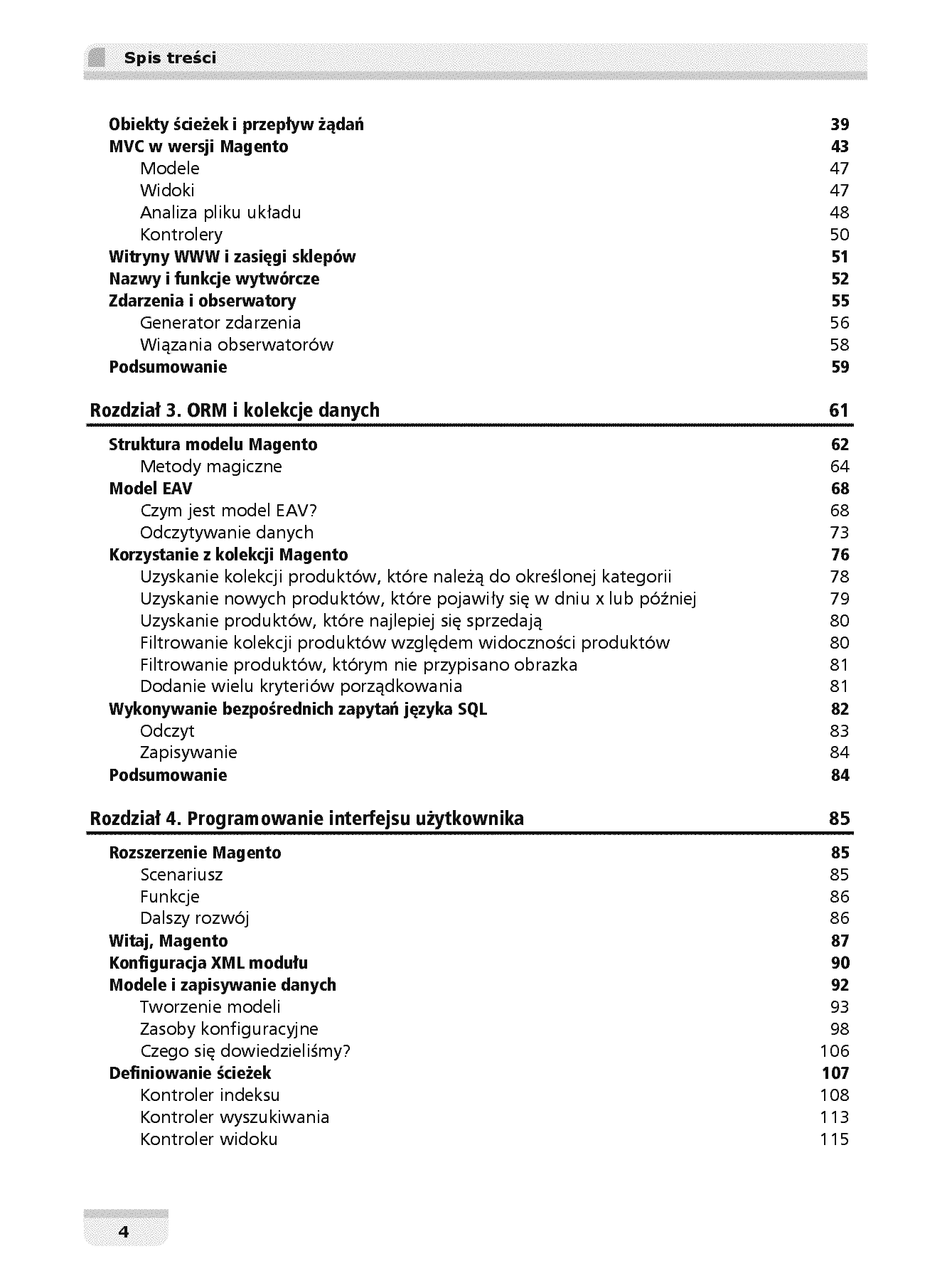 Fragment „Magento. Przewodnik dla programistów PHP” — strona 4 z 30