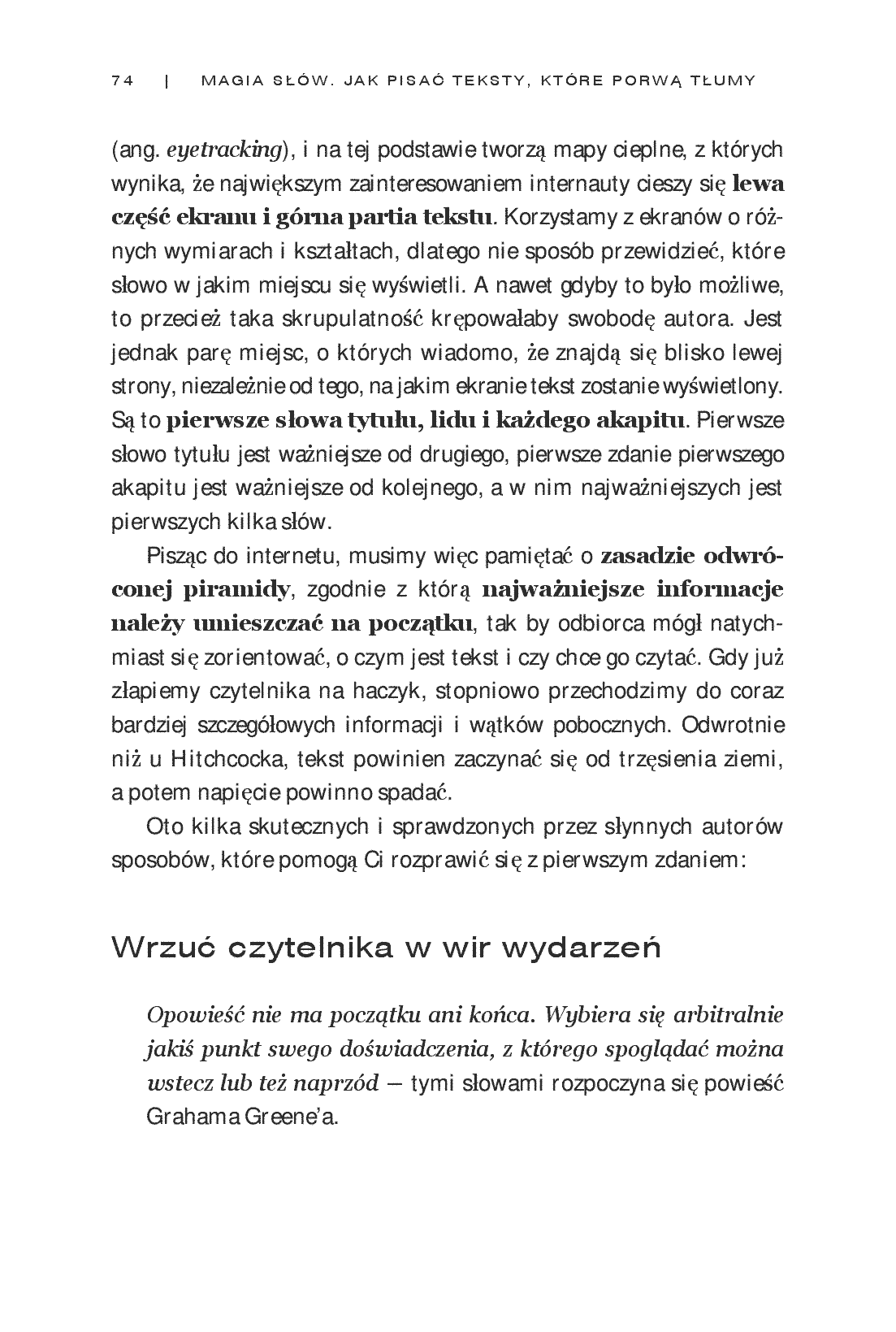 Fragment „Magia słów. Jak pisać teksty, które porwą tłumy. Wydanie 2 rozszerzone” — strona 8 z 16