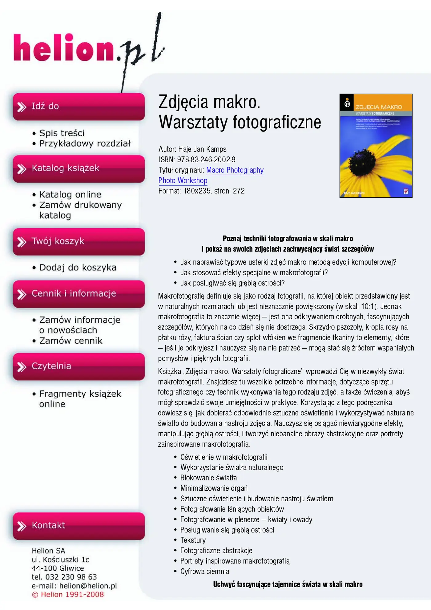 Fragment „Zdjęcia makro. Warsztaty fotograficzne” — strona 1 z 28