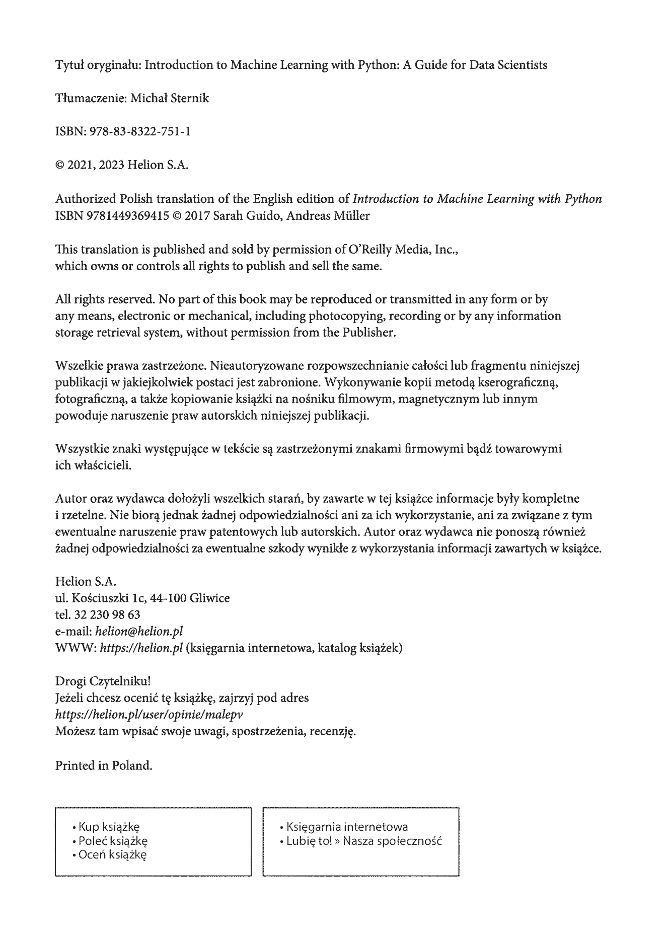 Fragment „Machine learning, Python i data science. Wprowadzenie” — strona 2 z 30