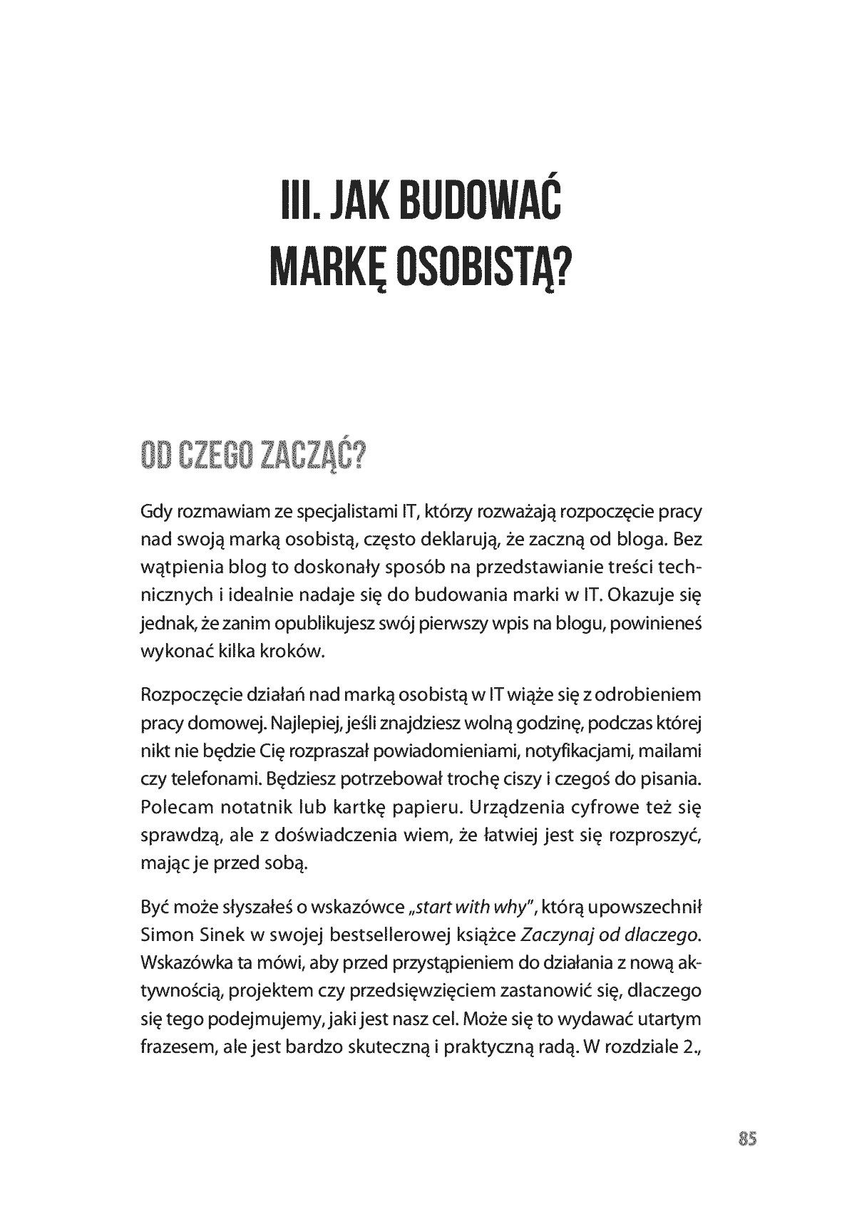 Fragment „Marka osobista w branży IT. Jak ją zbudować i rozwijać” — strona 6 z 15