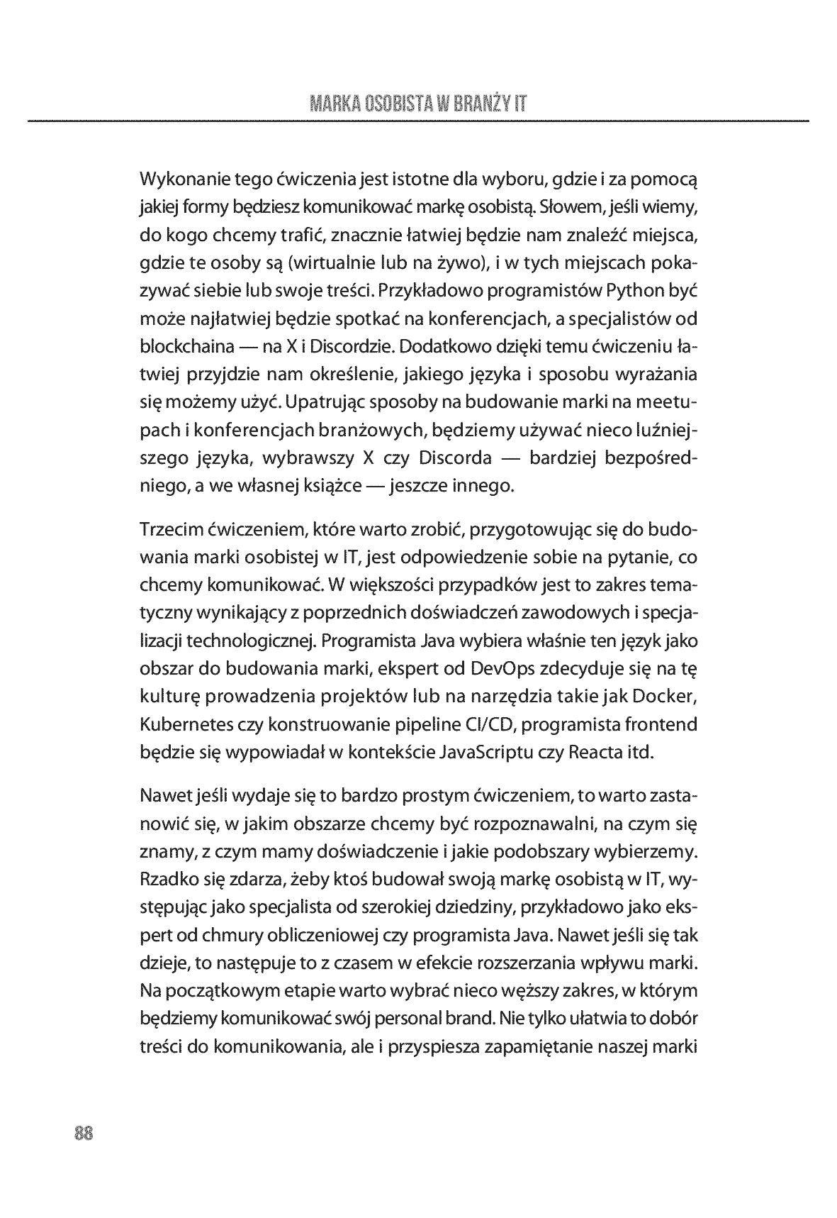 Fragment „Marka osobista w branży IT. Jak ją zbudować i rozwijać” — strona 9 z 15