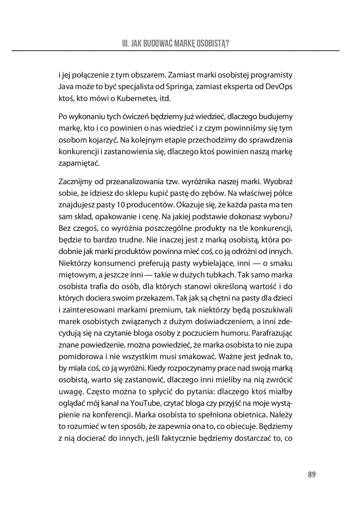 Fragment „Marka osobista w branży IT. Jak ją zbudować i rozwijać” — strona 10 z 15