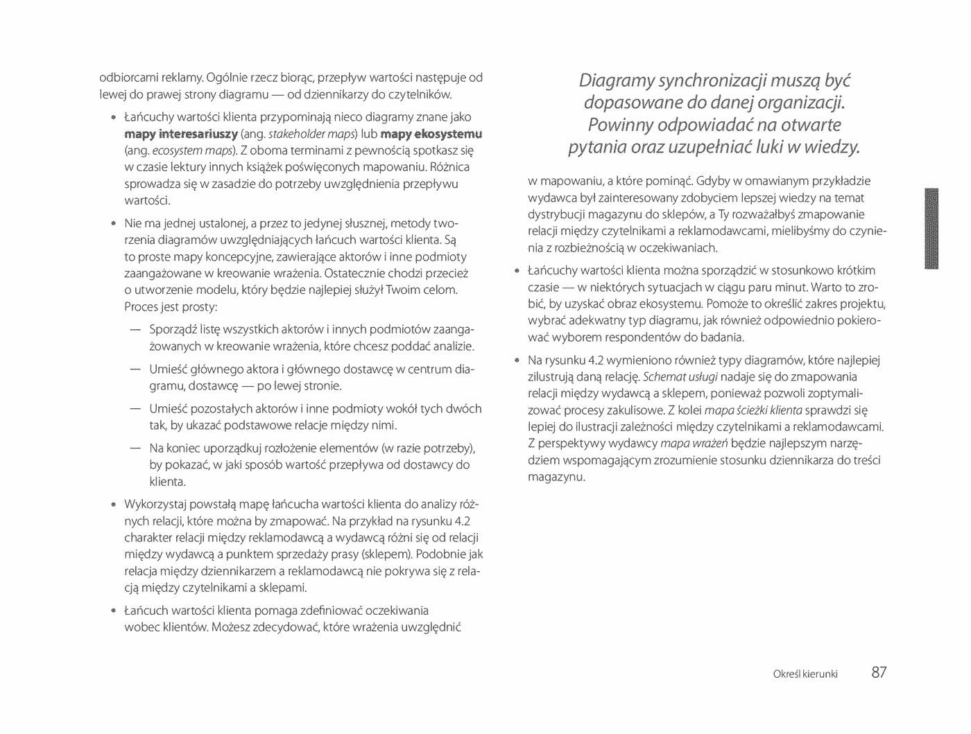Fragment „Mapowanie wrażeń. Kreowanie wartości przy pomocy ścieżek klienta, schematów usług i diagramów” — strona 13 z 30