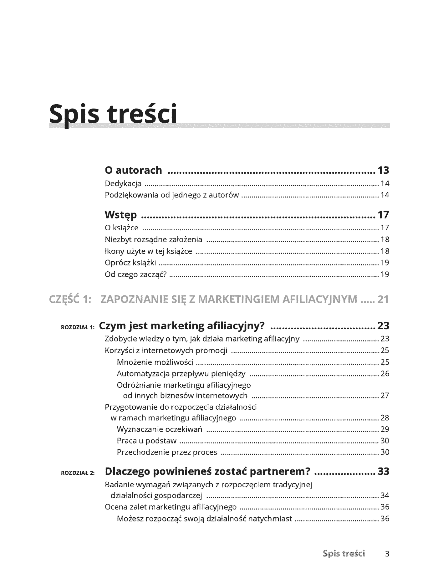 Fragment „Marketing afiliacyjny dla bystrzaków” — strona 3 z 30