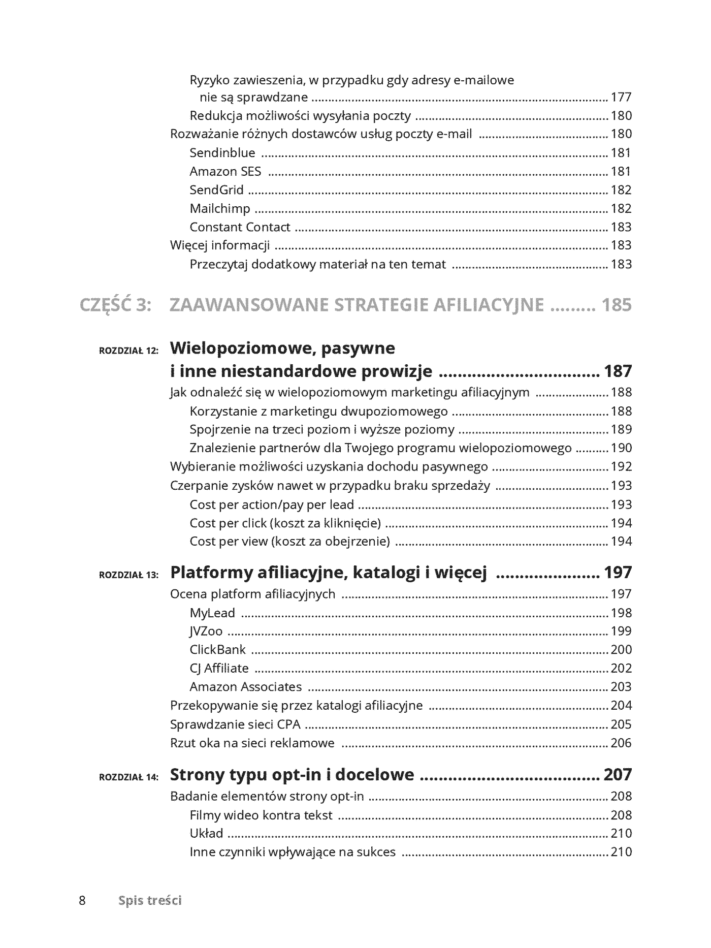 Fragment „Marketing afiliacyjny dla bystrzaków” — strona 8 z 30