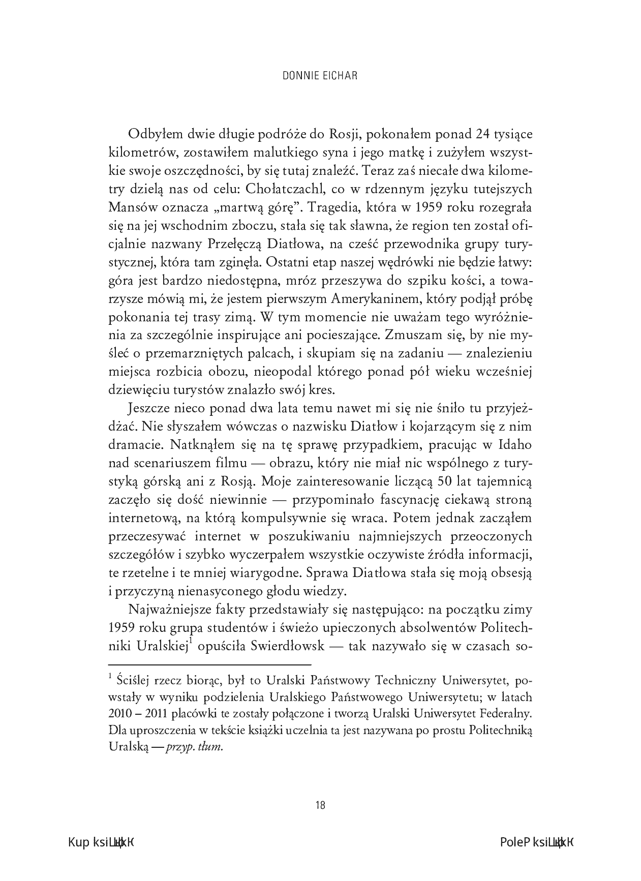 Fragment „Martwa góra. Historia tragedii na Przełęczy Diatłowa” — strona 6 z 14