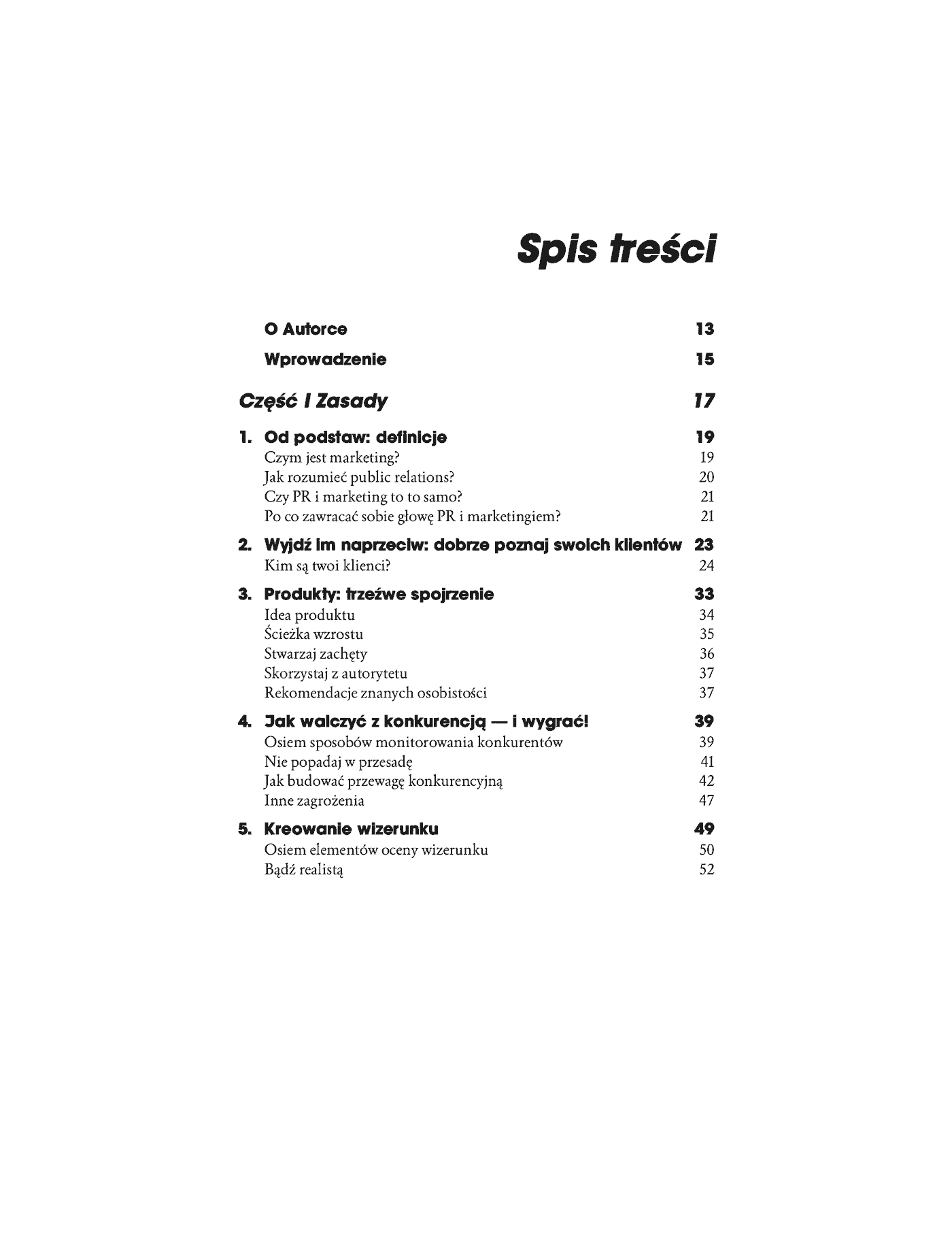 Fragment „Marketing i public relations w małej firmie” — strona 2 z 30