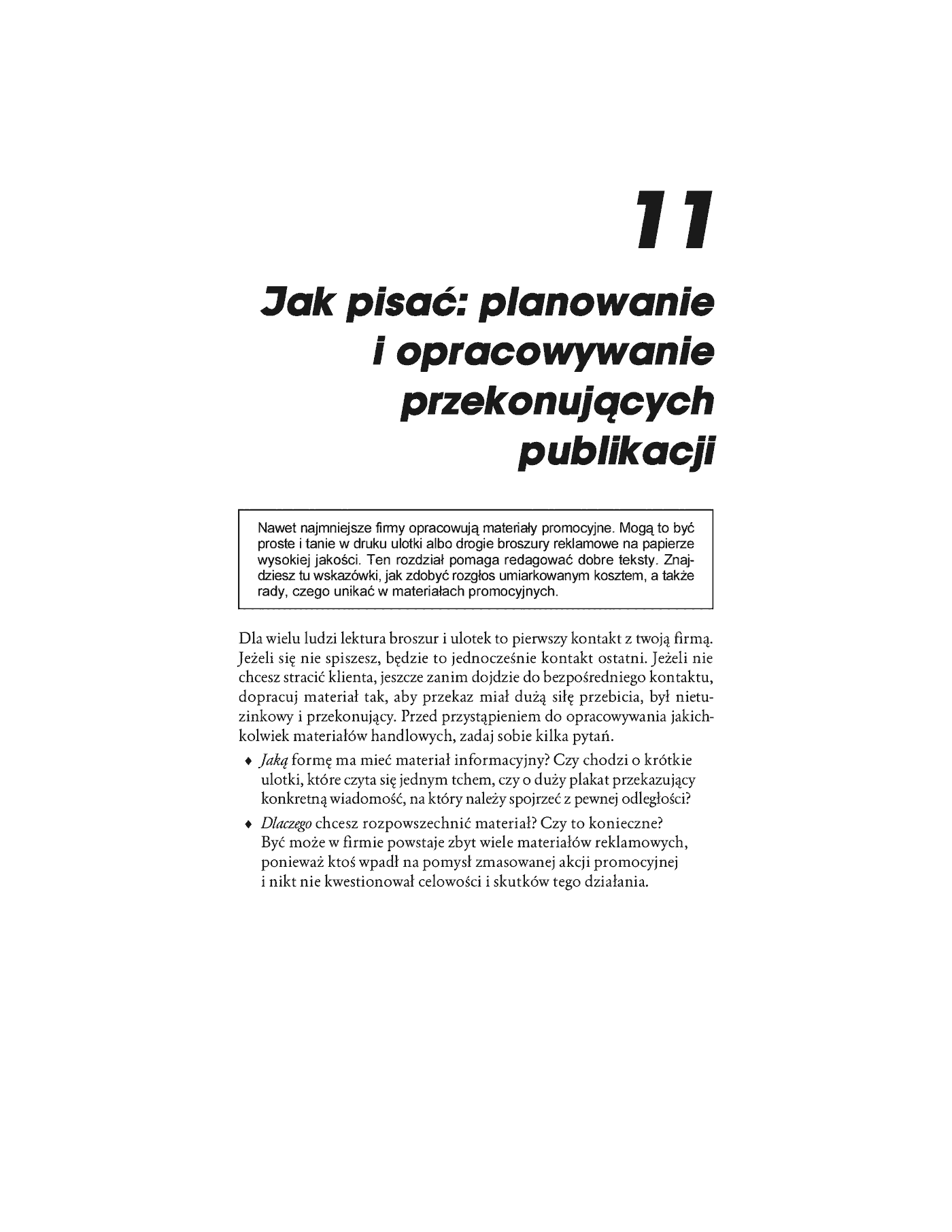 Fragment „Marketing i public relations w małej firmie” — strona 10 z 30