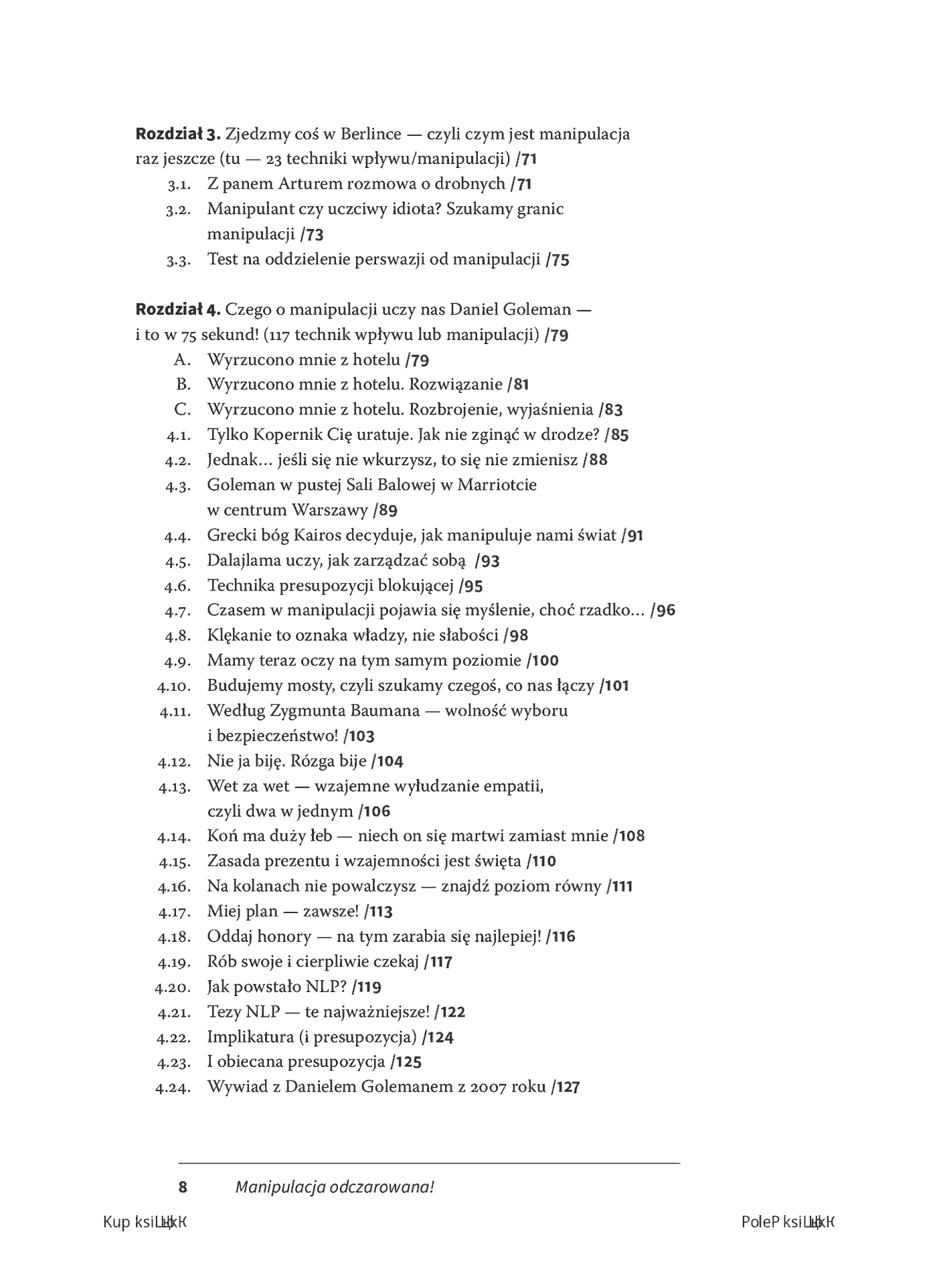 Fragment „MANIPULACJA ODCZAROWANA! 777 skutecznych technik wpływu. Wydanie 2 rozszerzone” — strona 4 z 20