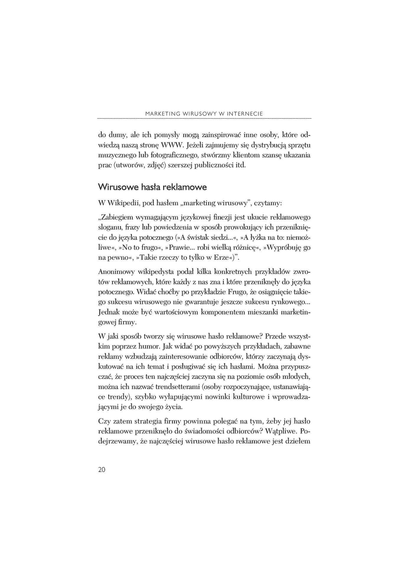 Fragment „Marketing wirusowy w internecie” — strona 7 z 16