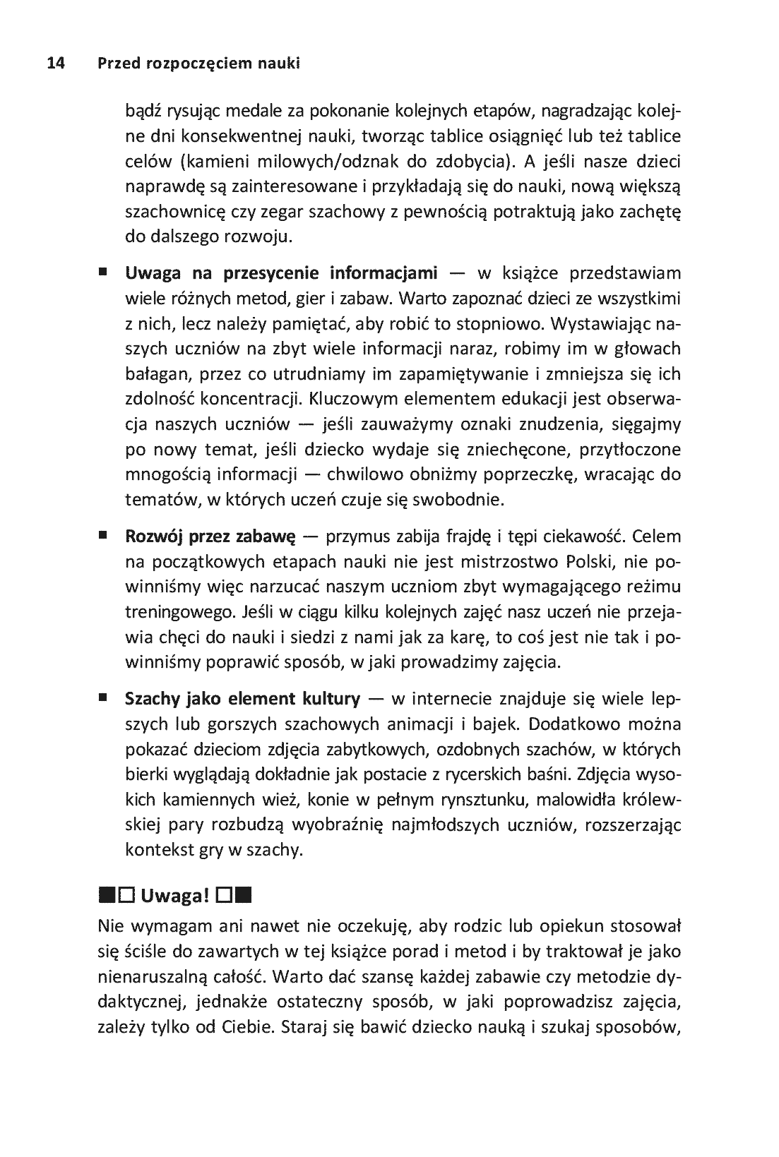 Fragment „Mały szachista. Wspólna nauka to dobra zabawa. Wydanie II rozszerzone” — strona 12 z 16