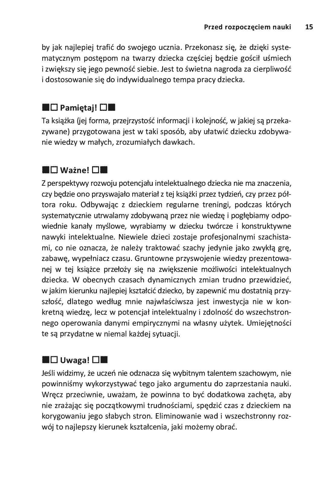 Fragment „Mały szachista. Wspólna nauka to dobra zabawa. Wydanie II rozszerzone” — strona 13 z 16