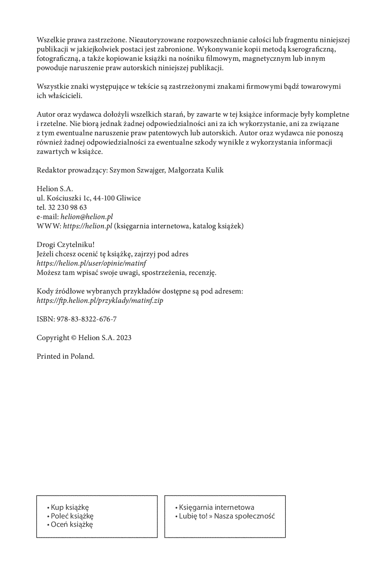 Fragment „Matura z informatyki. Zbiór zadań” — strona 2 z 12